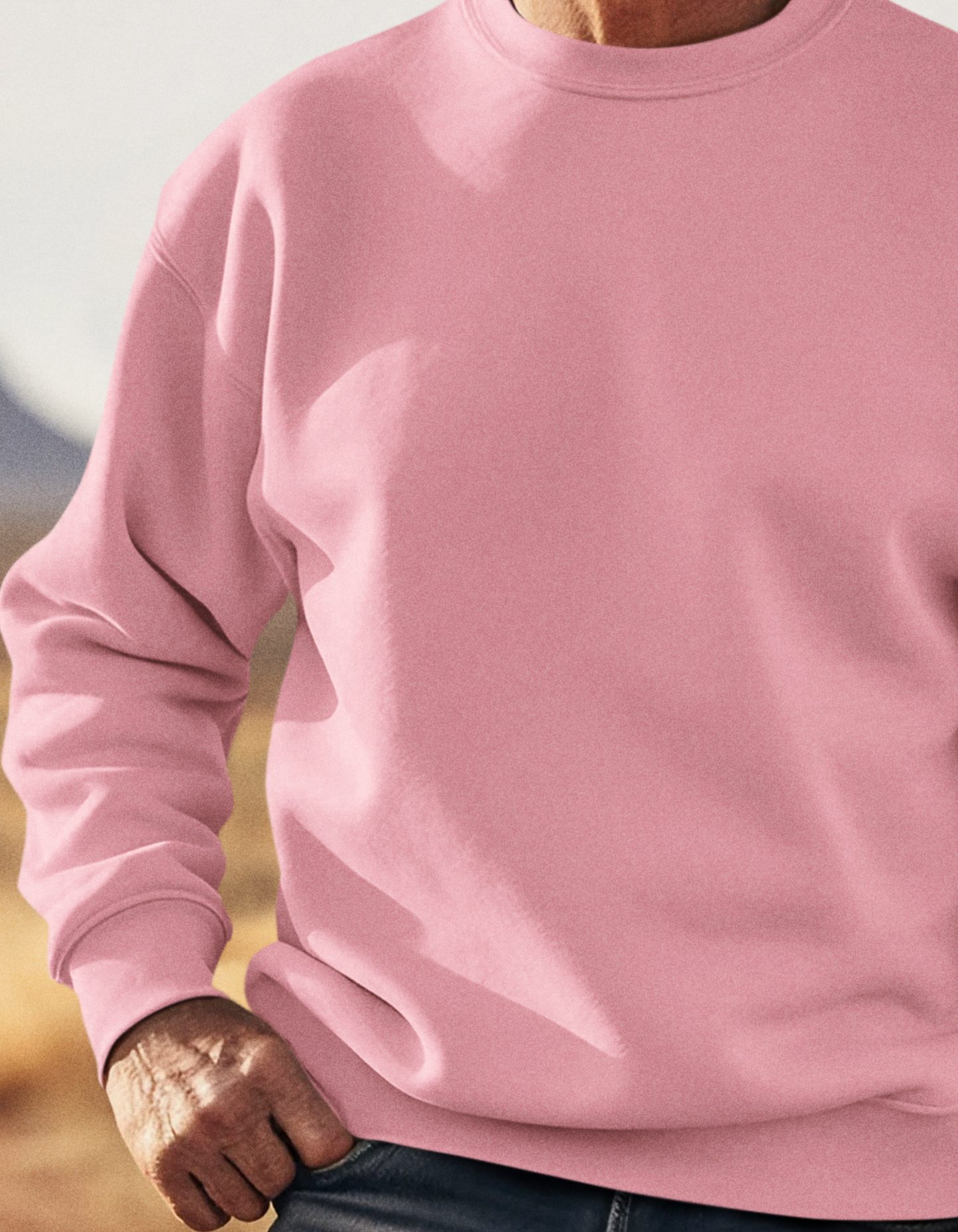 Light Baby Pink Sweatshirts for Men