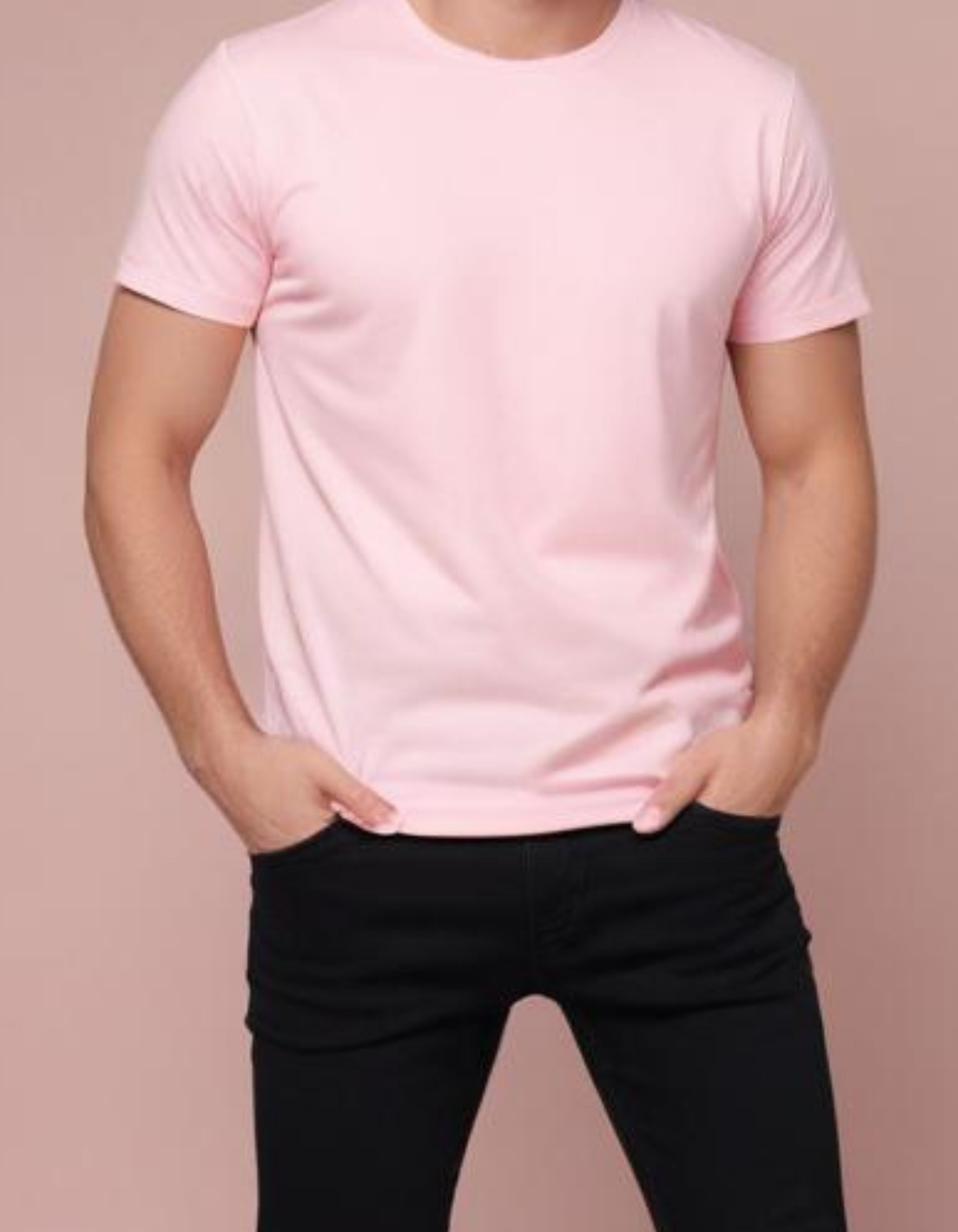 Light Baby Pink T-Shirt for Men