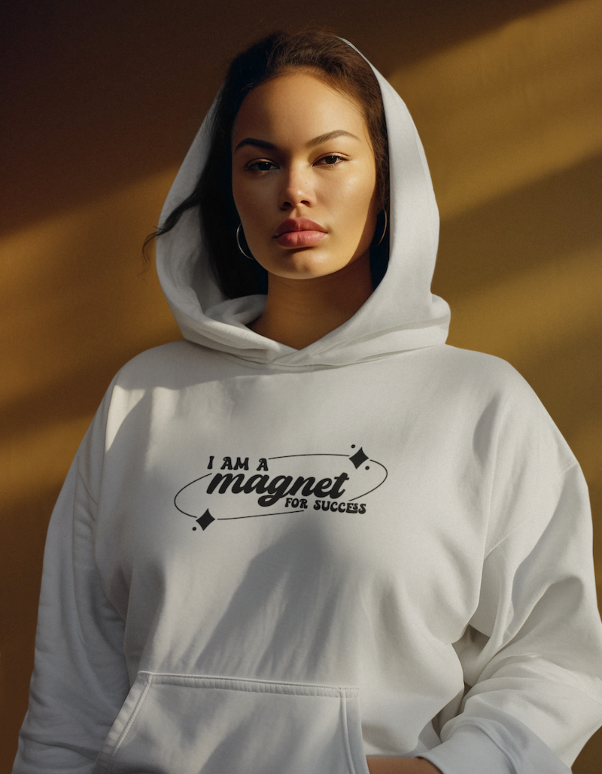 I Am a Magnet for Success Hooded Sweatshirts for Women