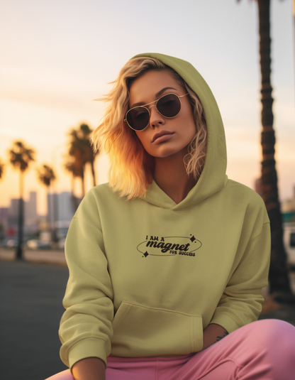 I Am a Magnet for Success Hooded Sweatshirts for Women