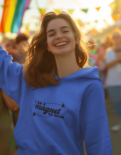 I Am a Magnet for Success Hooded Sweatshirts for Women