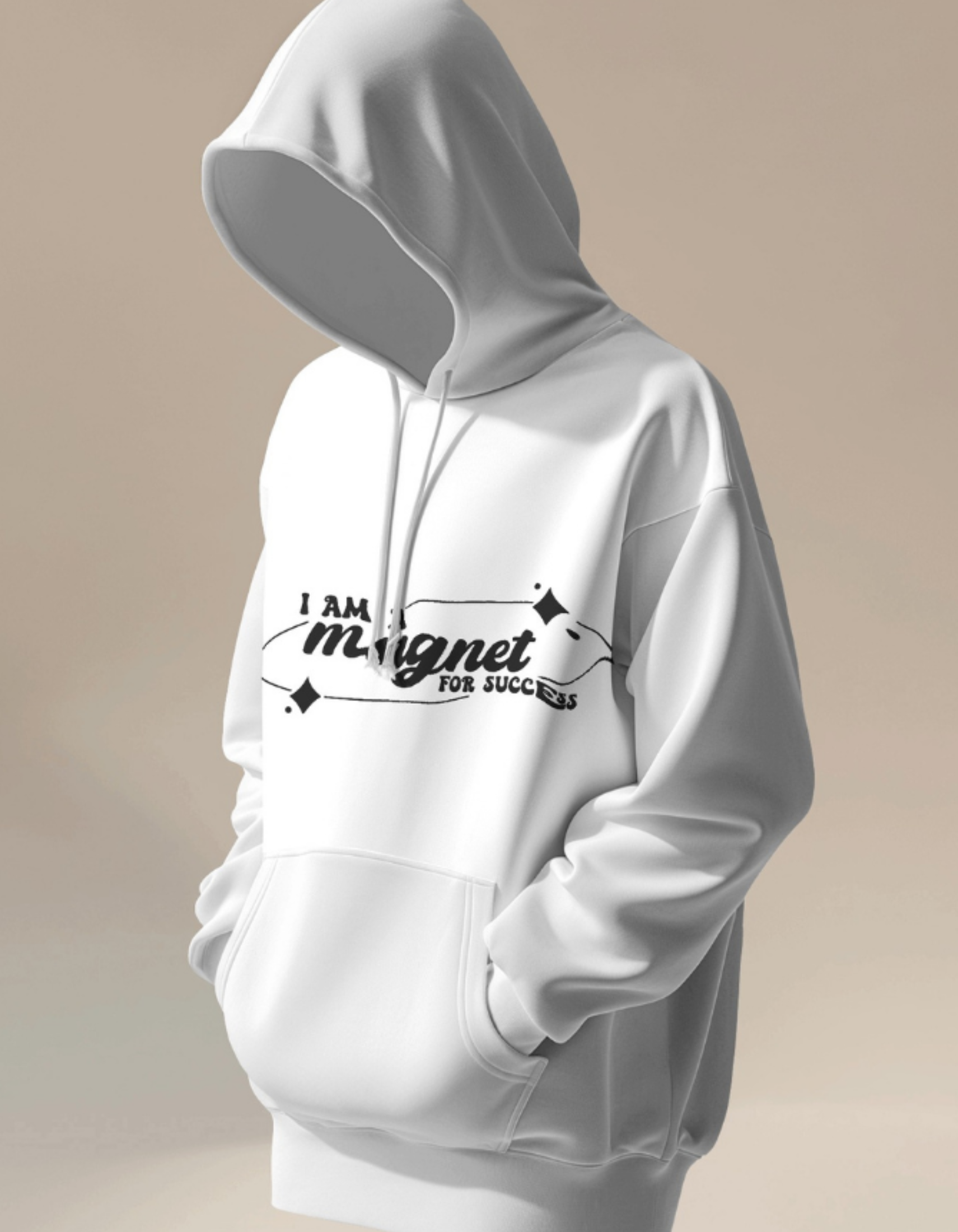 I Am a Magnet for Success Hooded Sweatshirts for Women