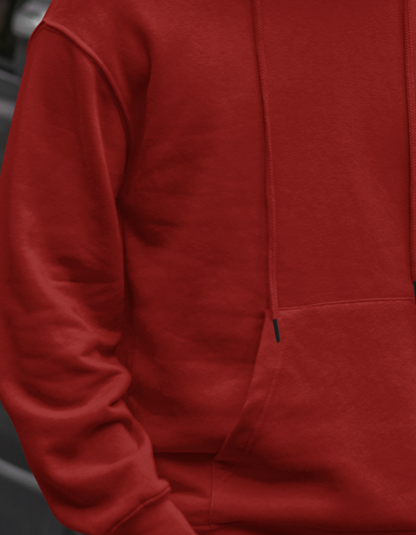 Maroon Hooded Sweatshirt for Men