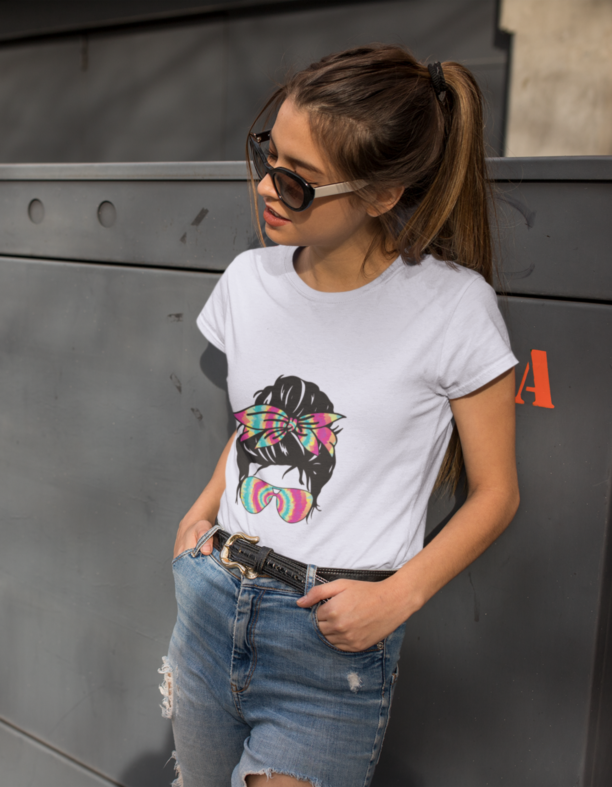 Messy Bun T-Shirts for Women