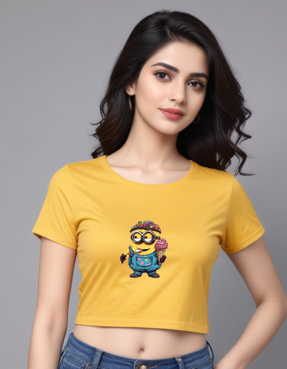 Minion Crop Tops for Women Online