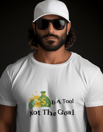 Money is the Tool Not The Goal Supima T-Shirts for Men