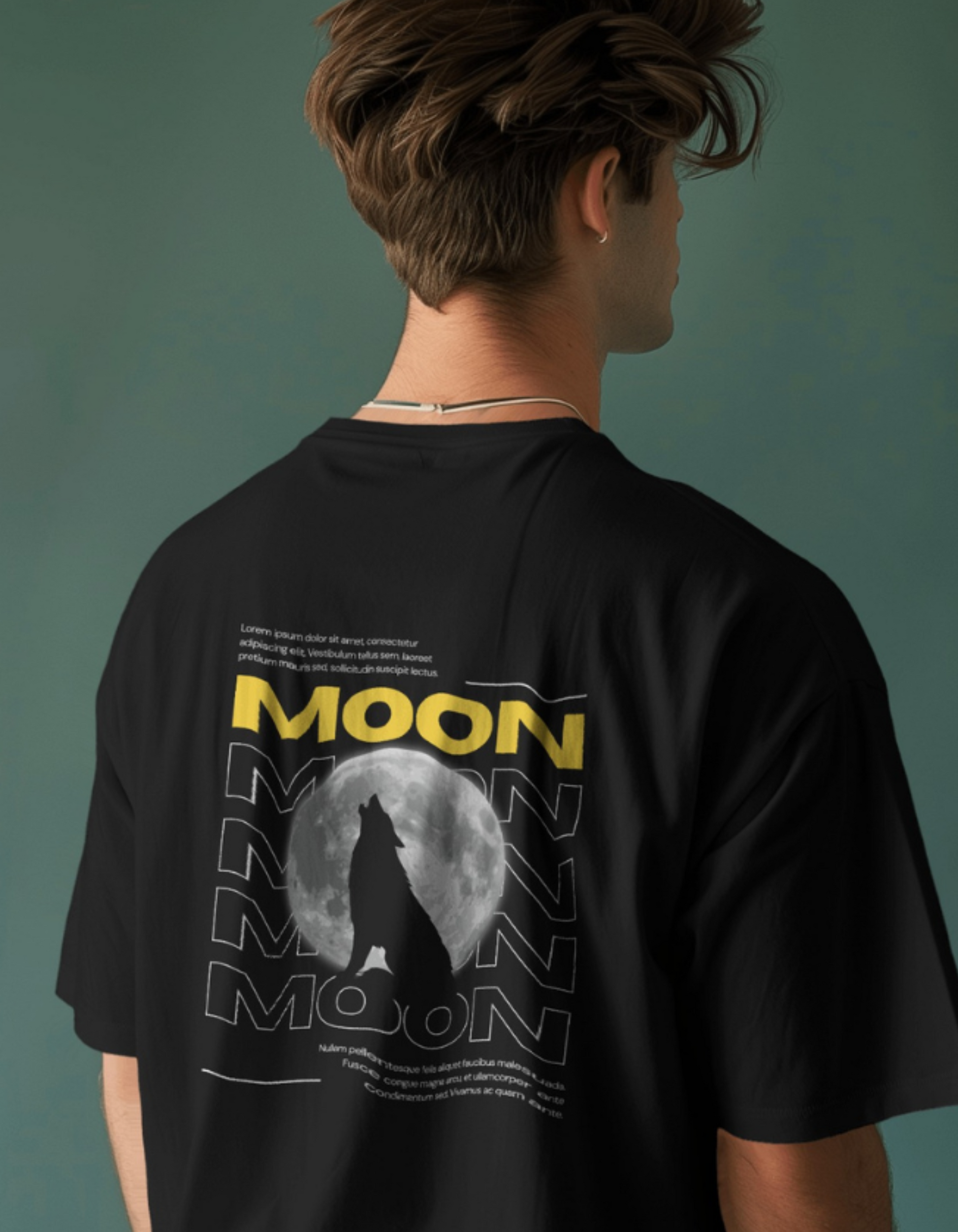 Moon Oversized T-Shirts for Men