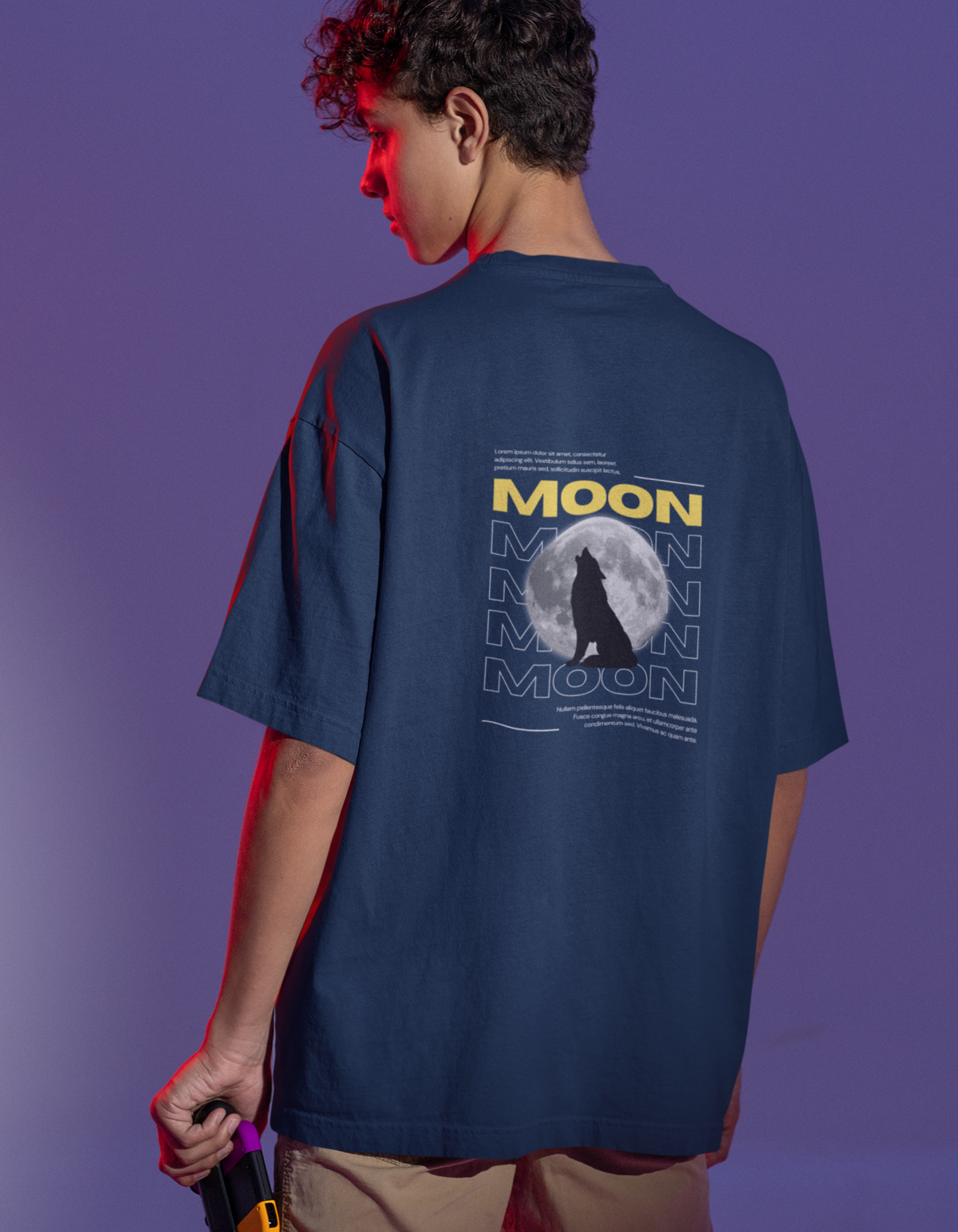 Moon Oversized T-Shirts for Men