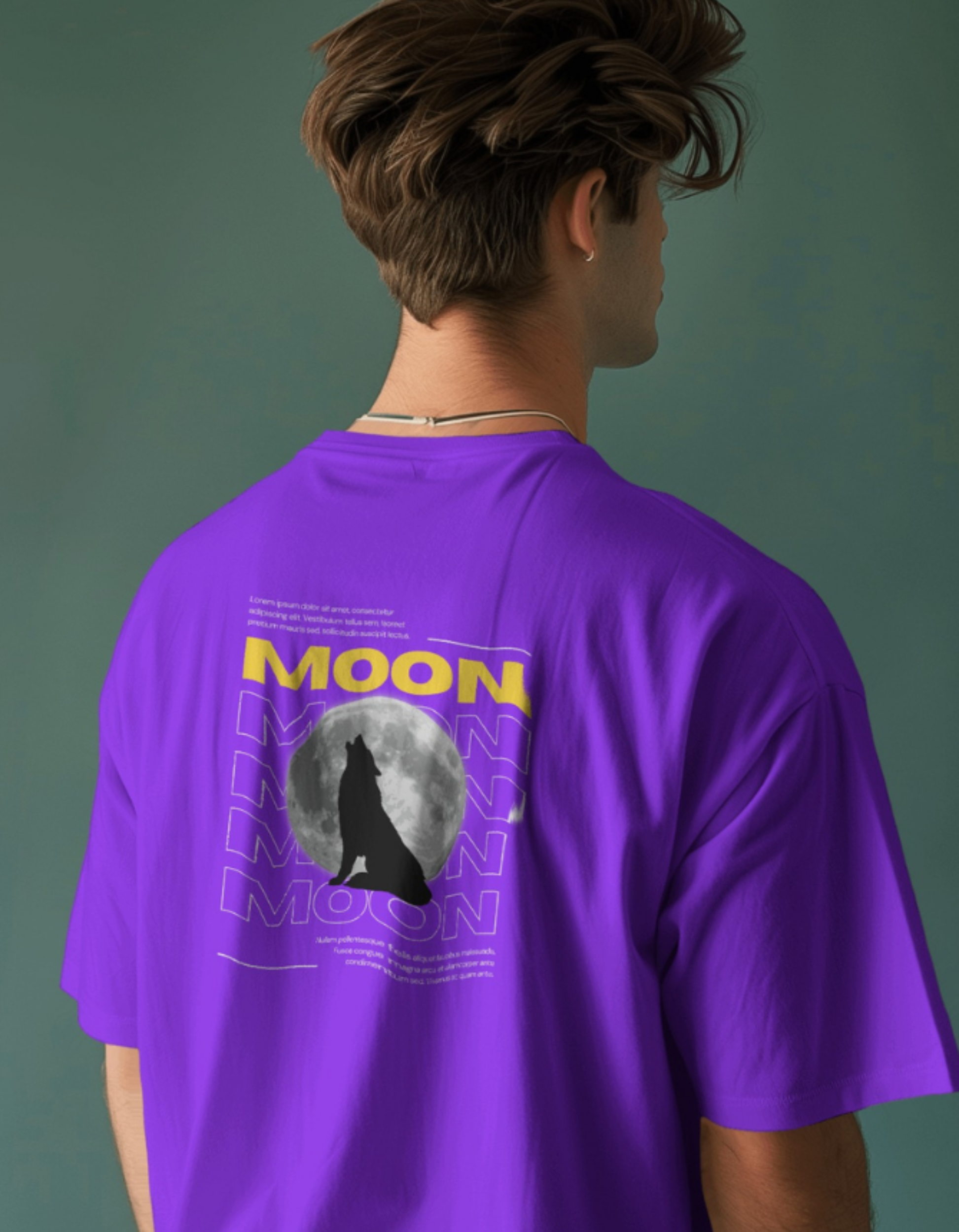 Moon Oversized T-Shirts for Men