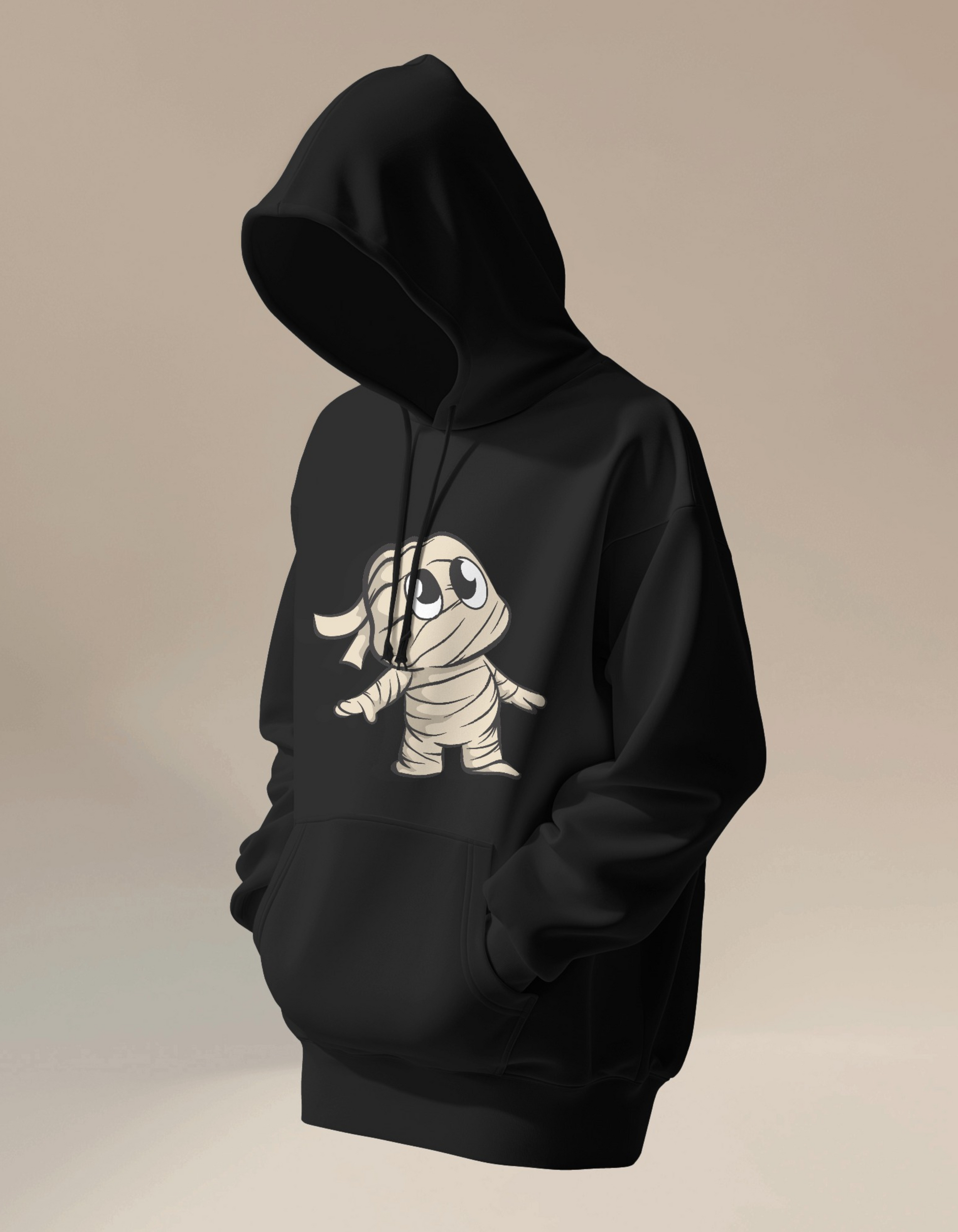 Cuty Mummy Plus Size Hooded Sweatshirt for Women