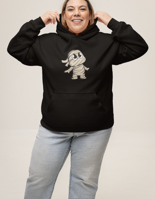 Cuty Mummy Plus Size Hooded Sweatshirt for Women