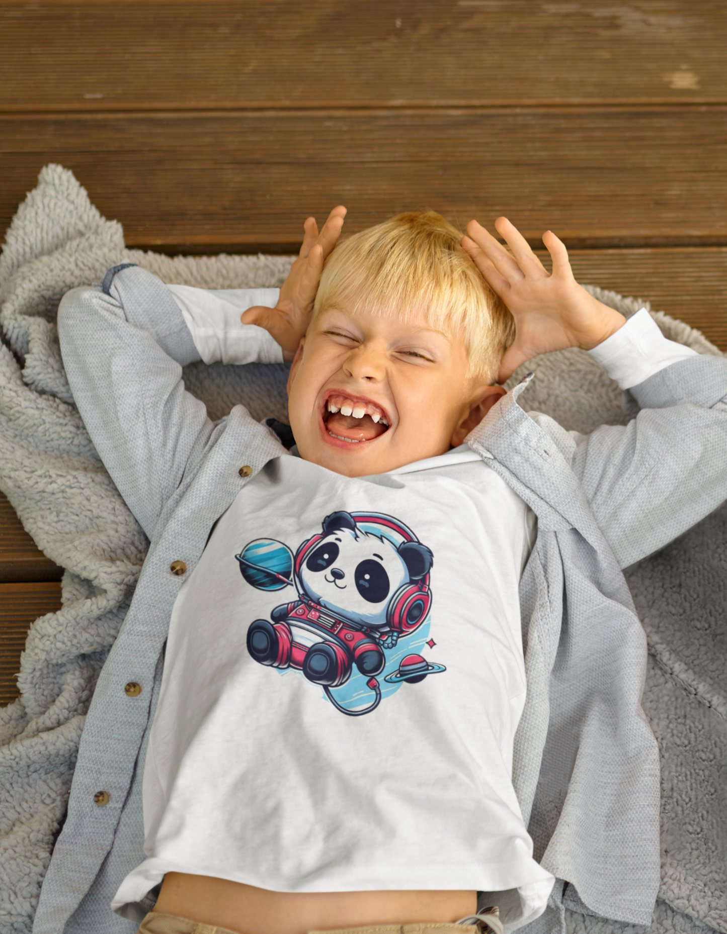 Musical Panda T-Shirts for Boys