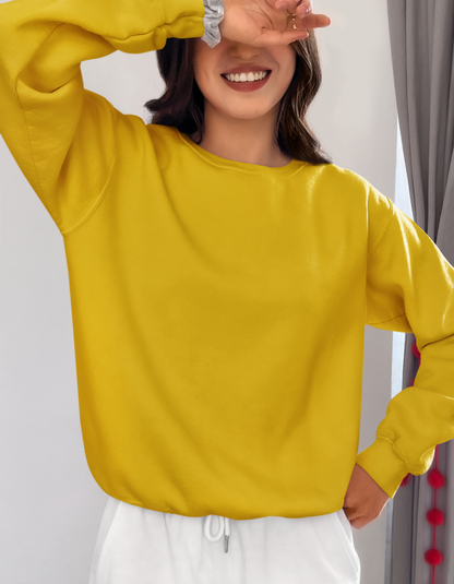 Mustard Yellow Sweatshirts for Women