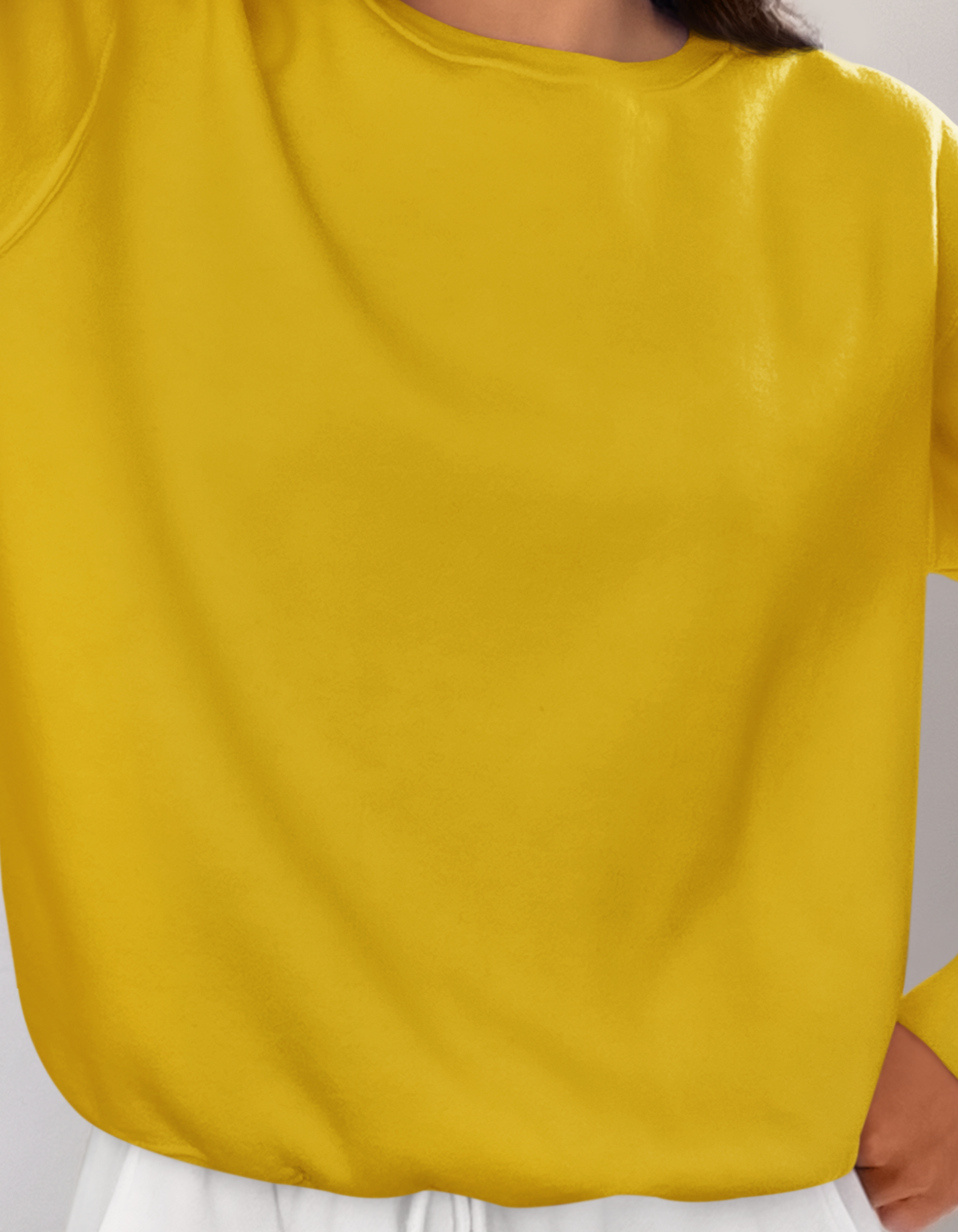 Mustard Yellow Sweatshirts for Women