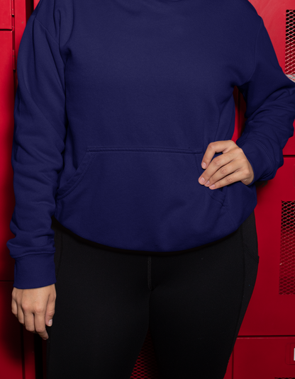 Navy Blue Hooded Sweatshirts for Women