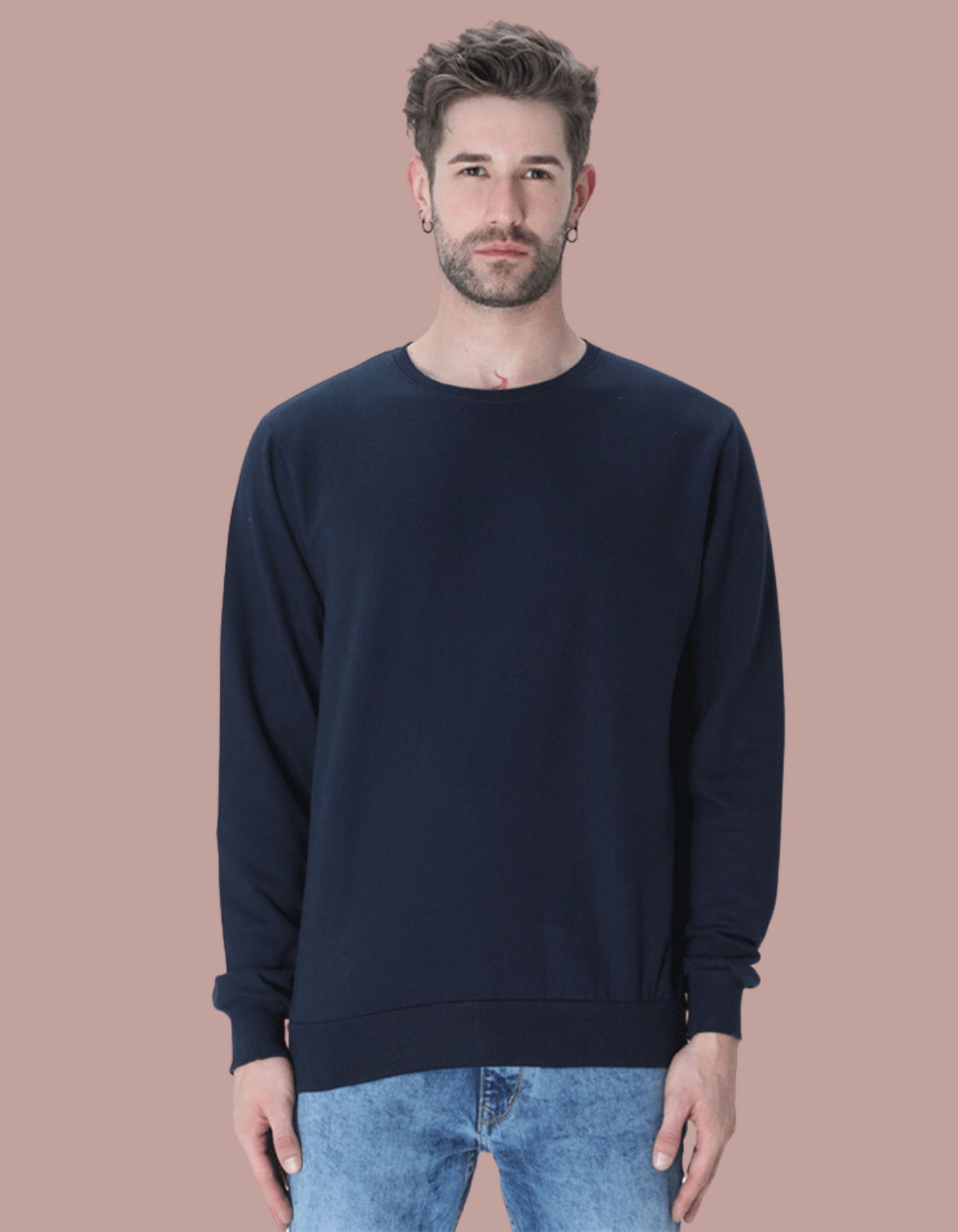 Navy Blue Sweatshirts for Men