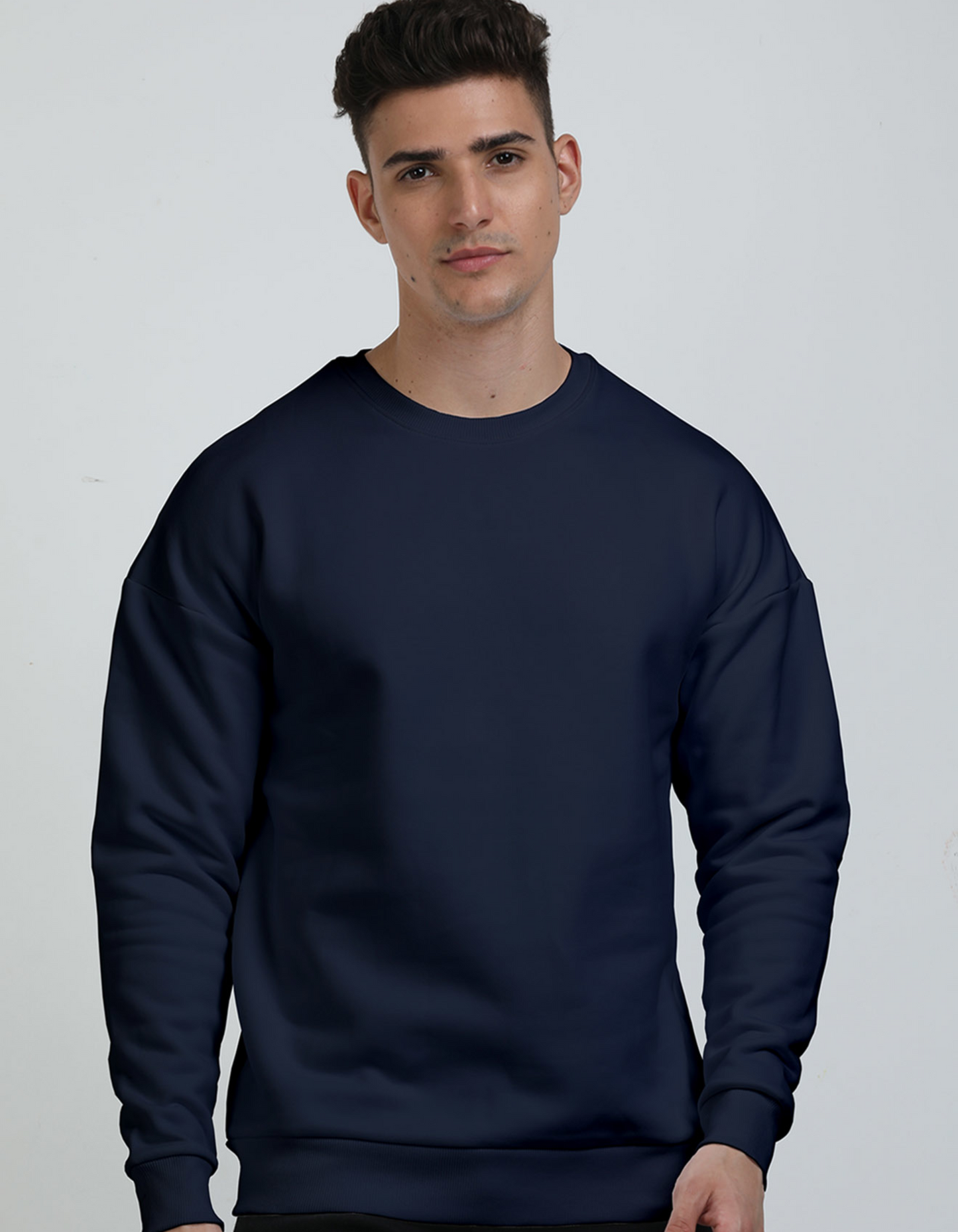 Oversized Navy Blue Sweatshirt for Men