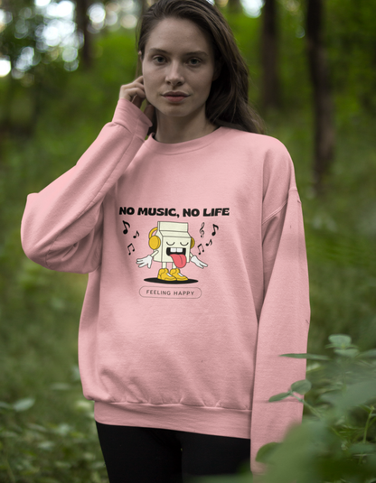 No Music No Life Sweatshirt for Women