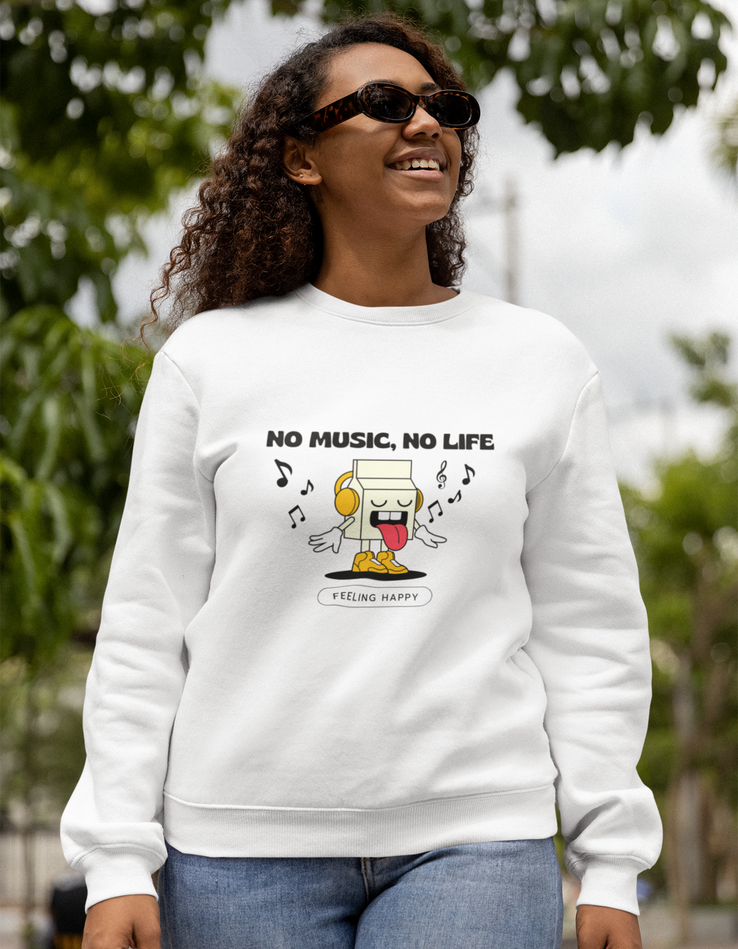 No Music No Life Sweatshirt for Women