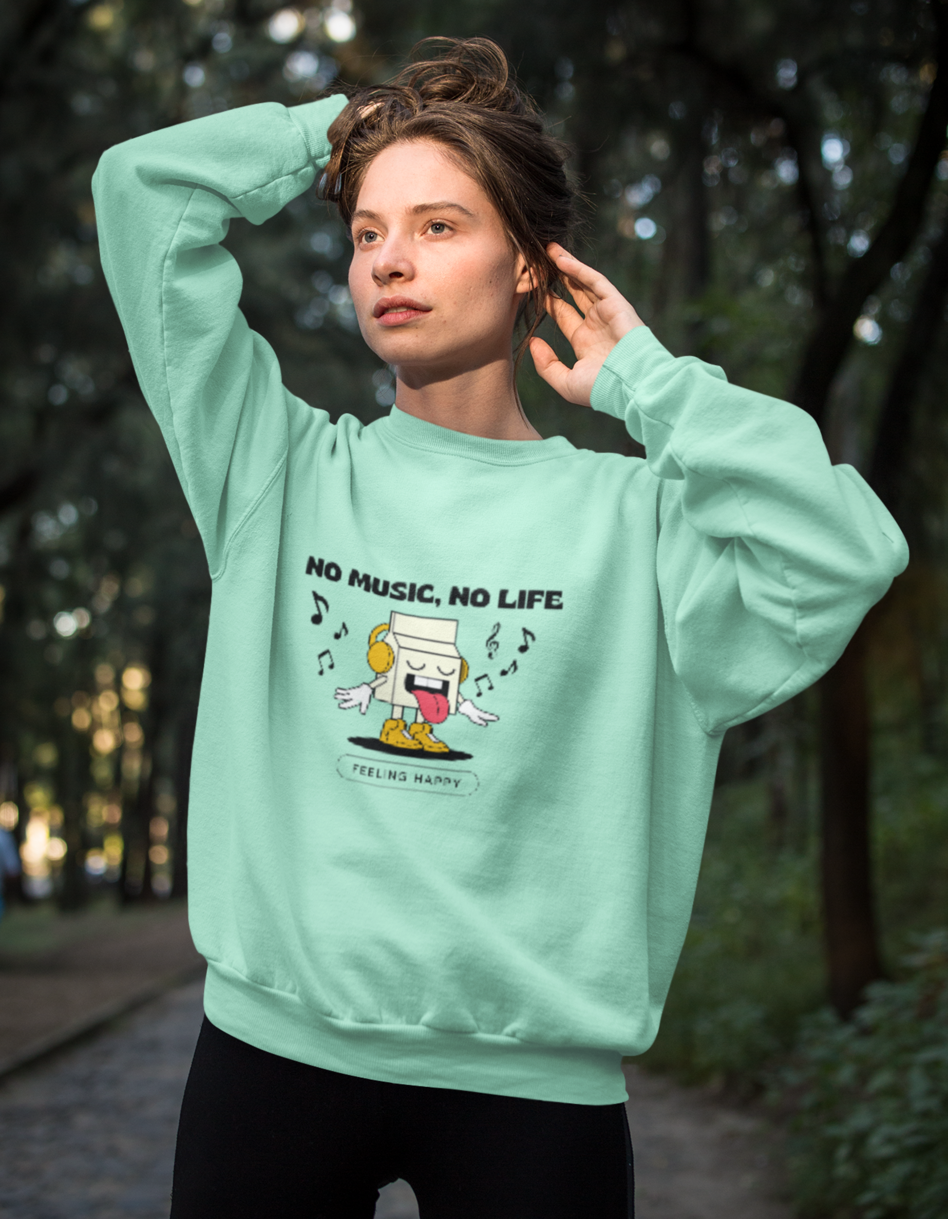 No Music No Life Sweatshirt for Women