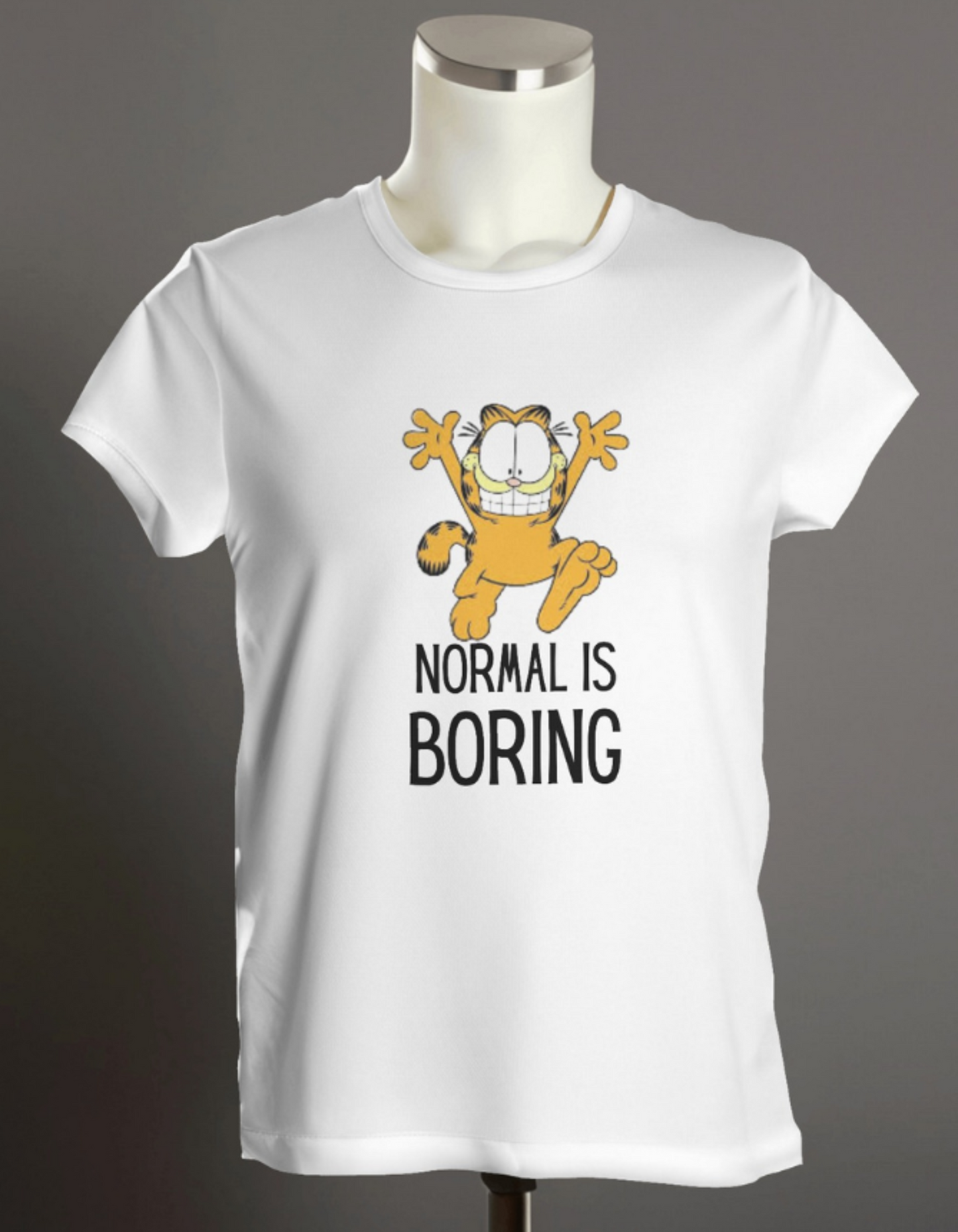 Normal Is Boring Garfield T-Shirts for Women