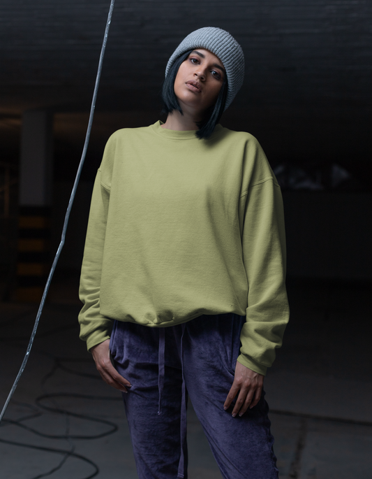 Olive Green Sweatshirt for Women