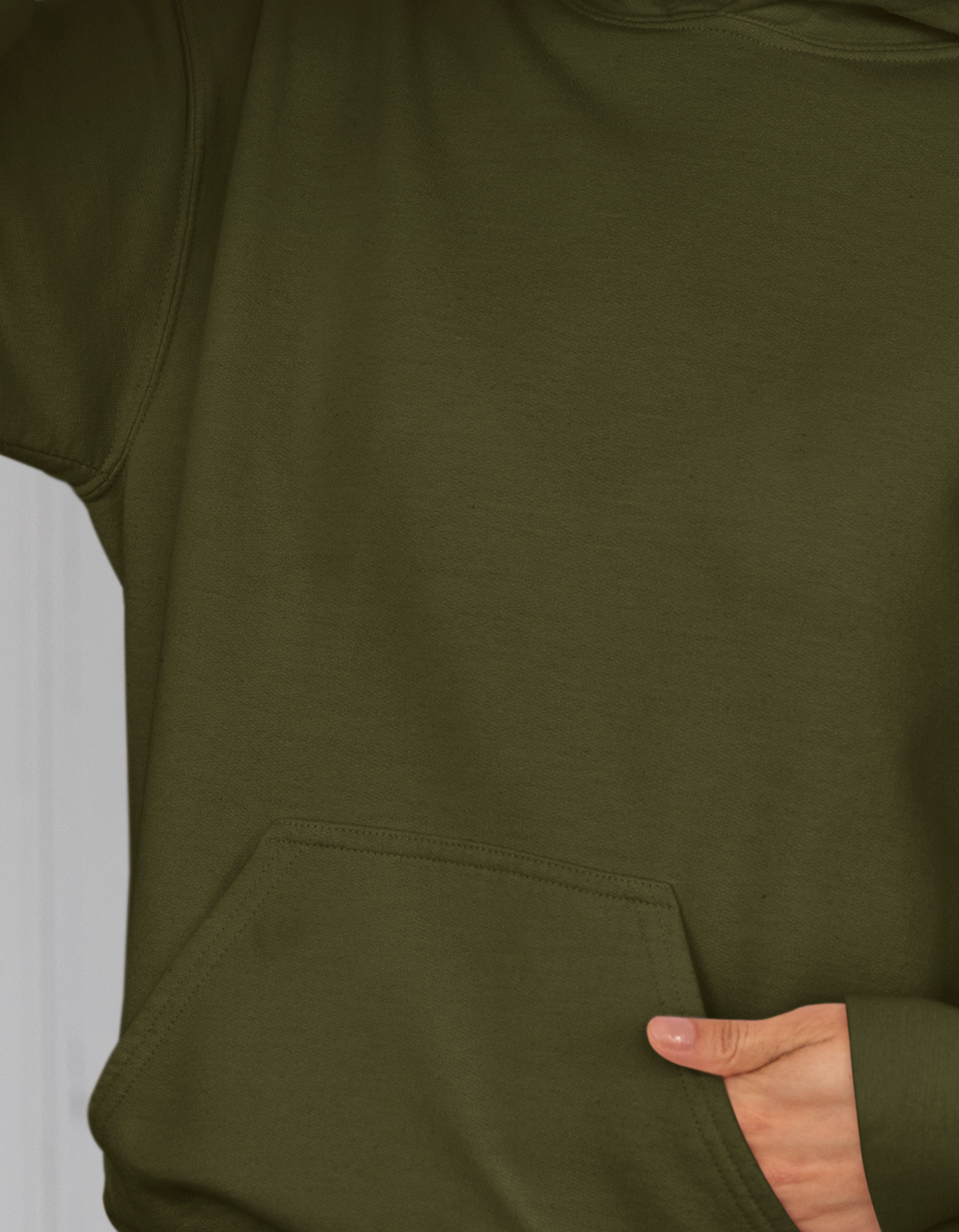 Olive Green Hooded Sweatshirts for Women