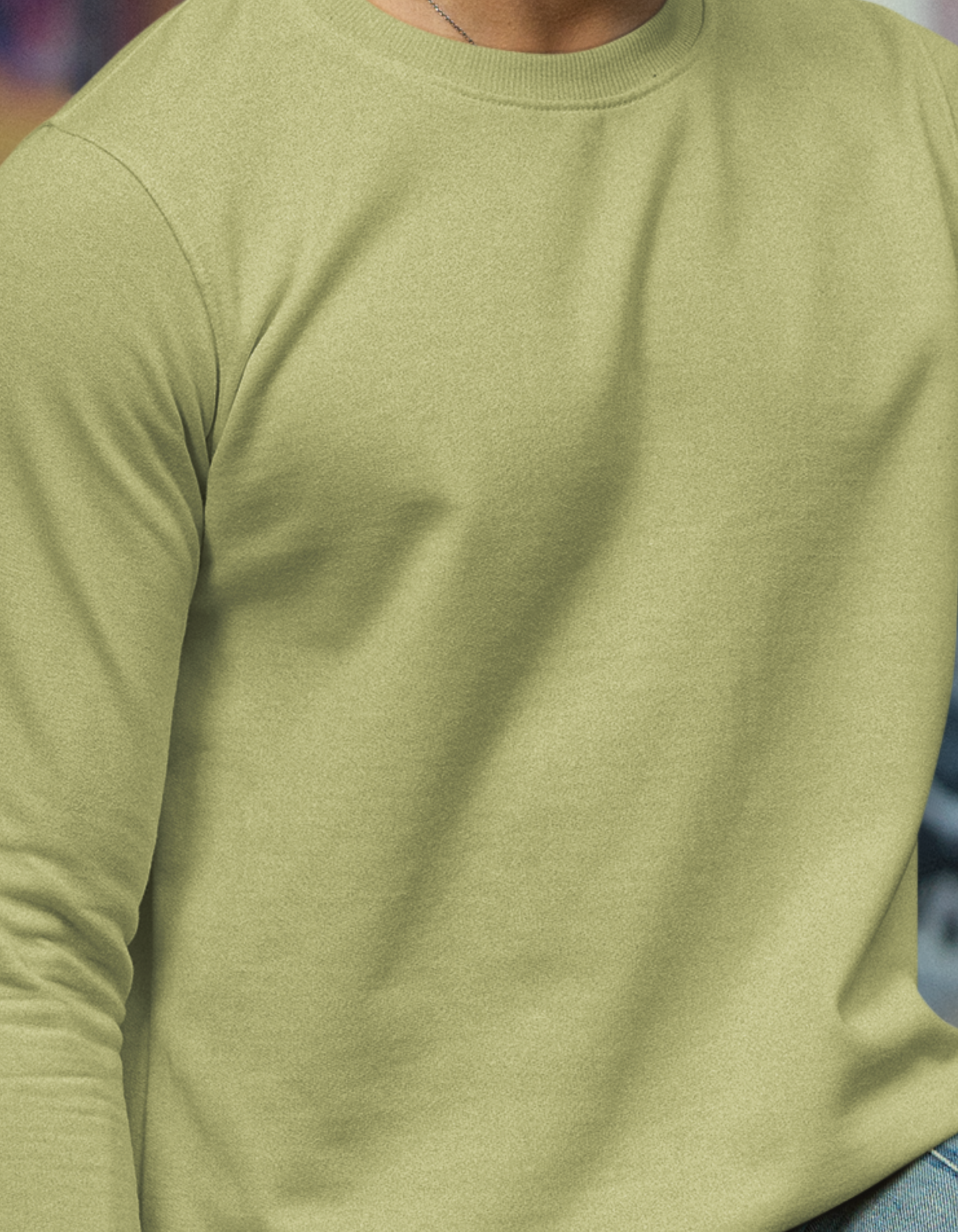 Olive Green Sweatshirt for Men