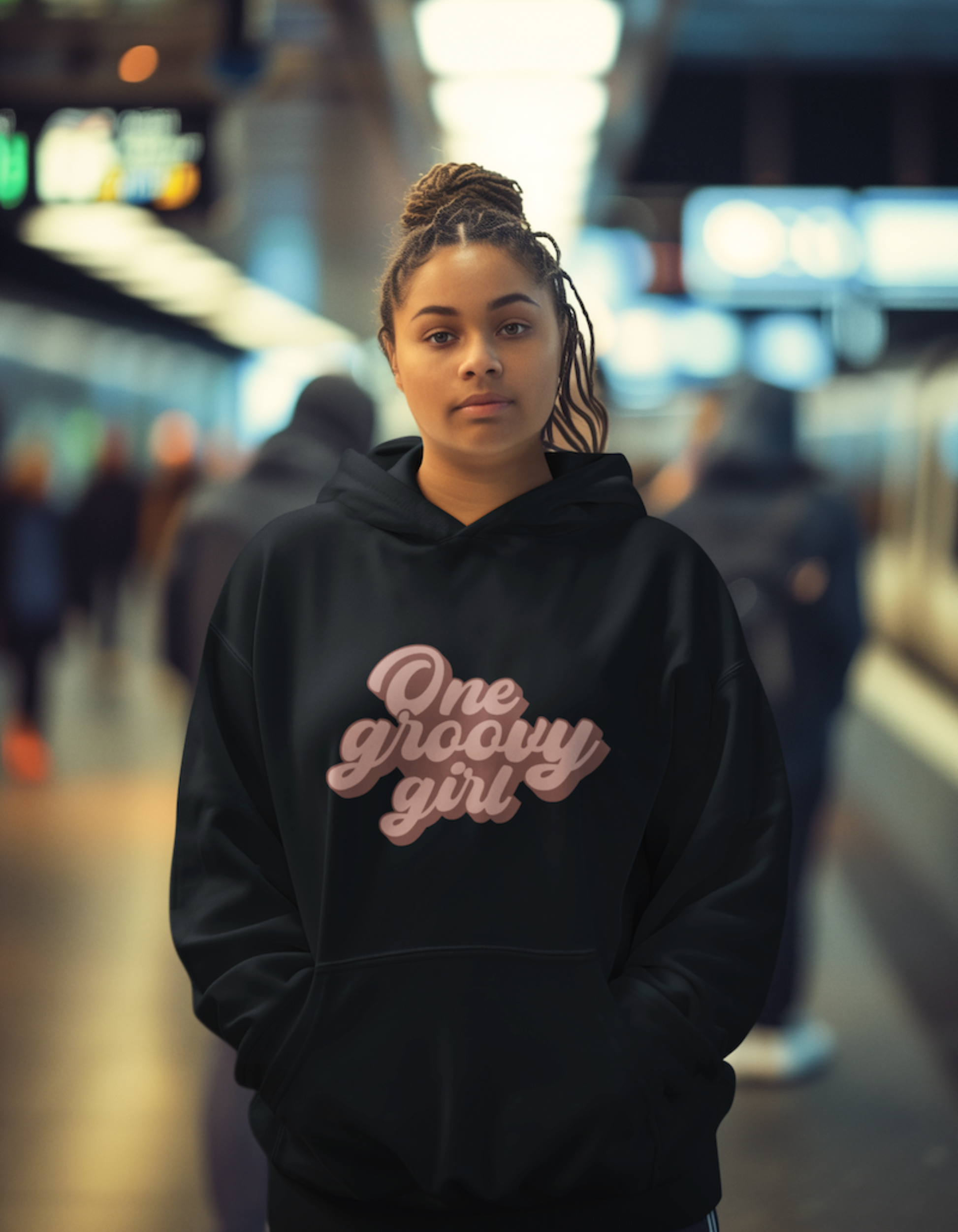 One Groovy Girl Hooded Sweatshirts for Women