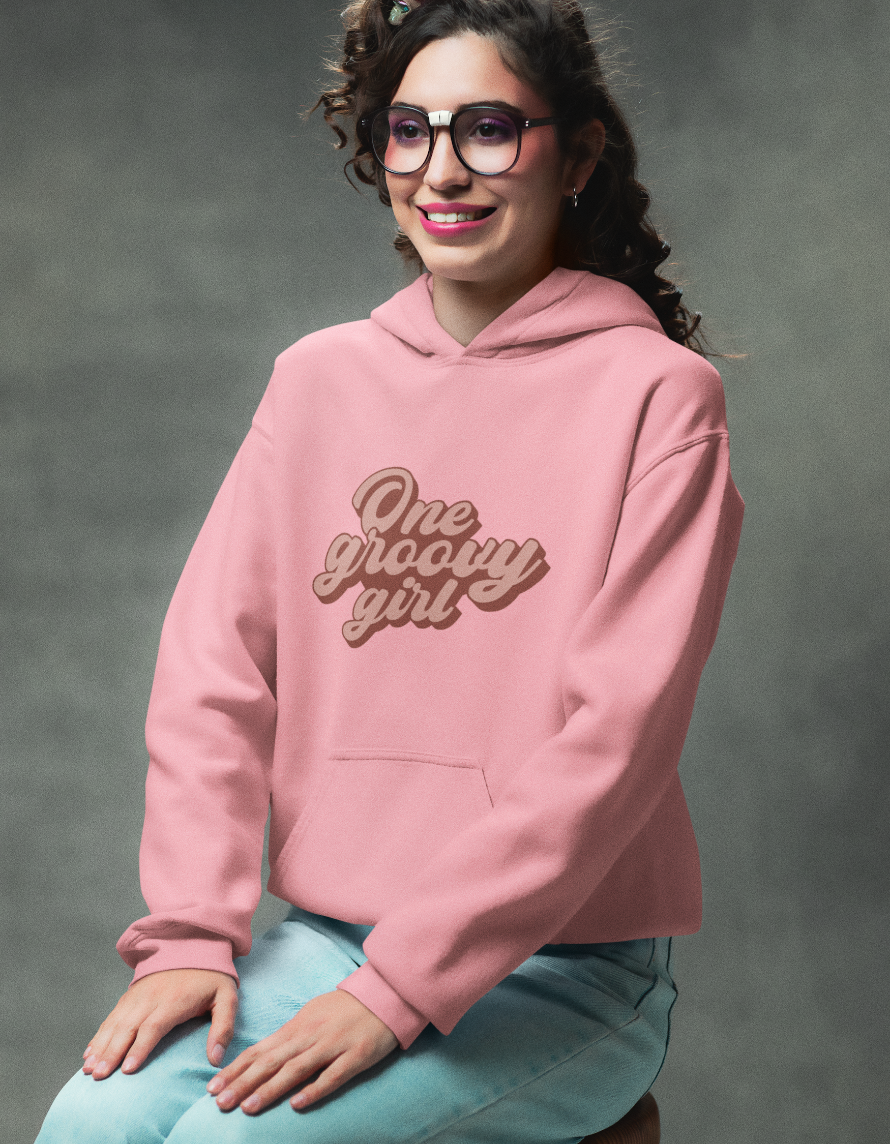 One Groovy Girl Hooded Sweatshirts for Women