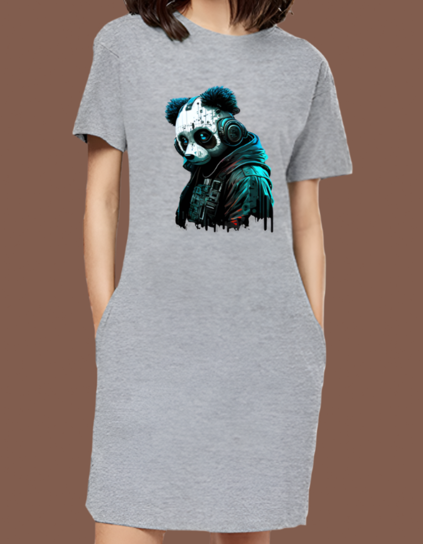 Panda T-Shirt Dresses for Women