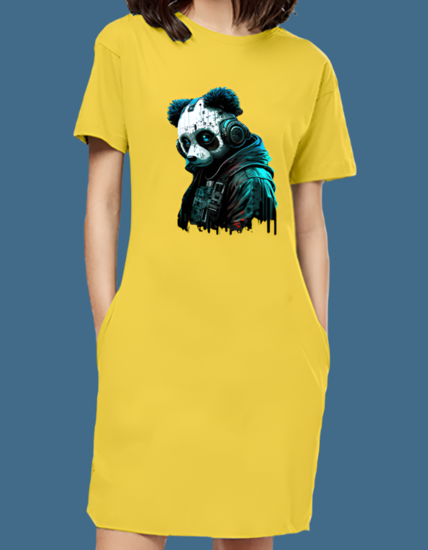 Panda T-Shirt Dresses for Women