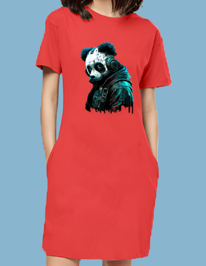 Panda T-Shirt Dresses for Women