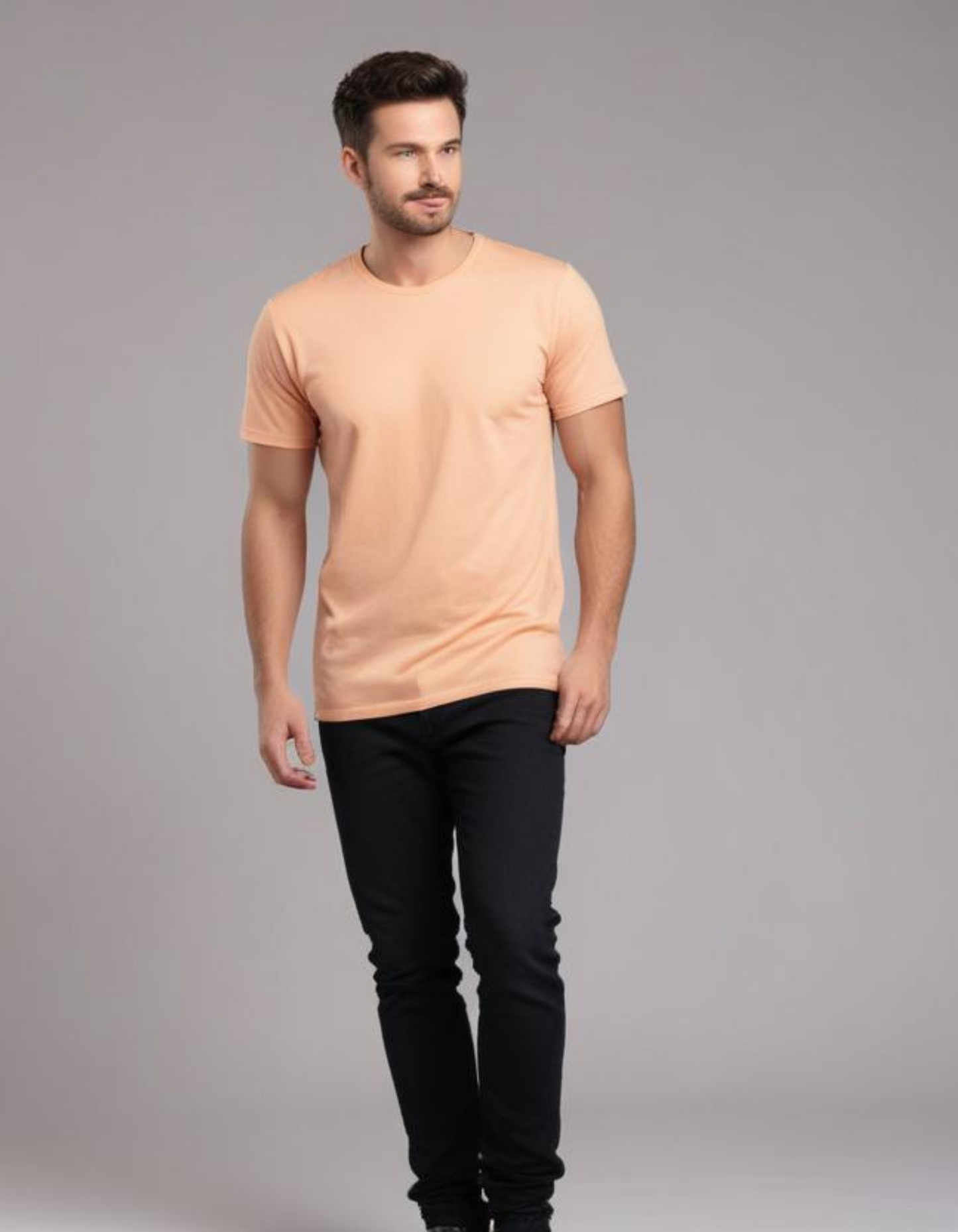 Peach T-Shirt for Men