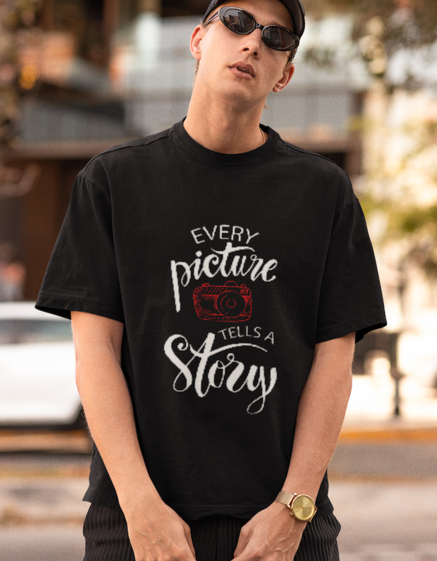 Every Picture Tells A Story Oversized T-Shirts for Men