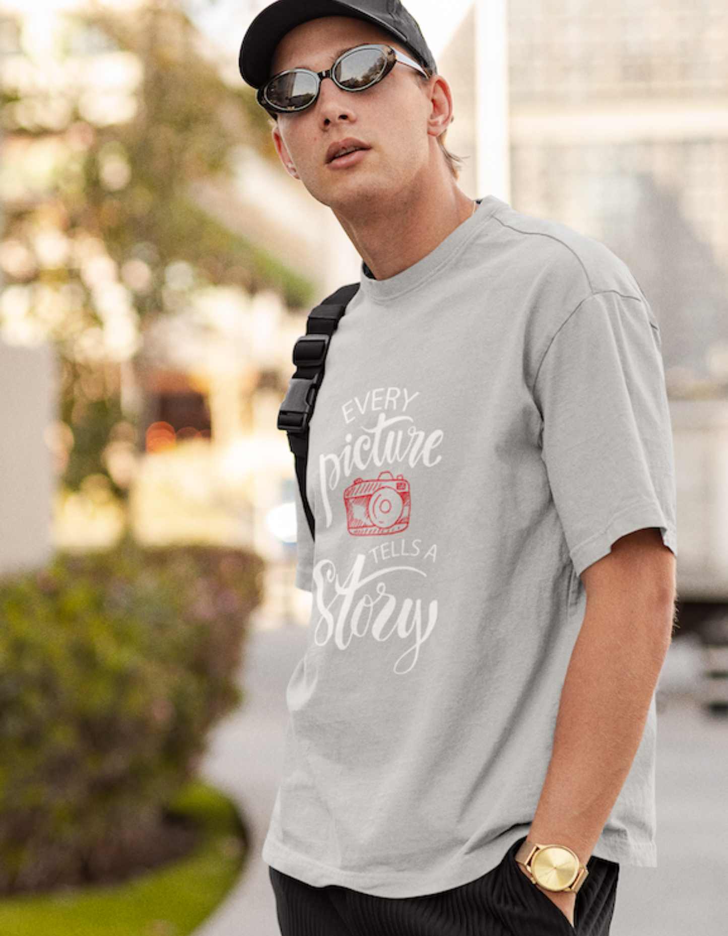 Every Picture Tells A Story Oversized T-Shirts for Men