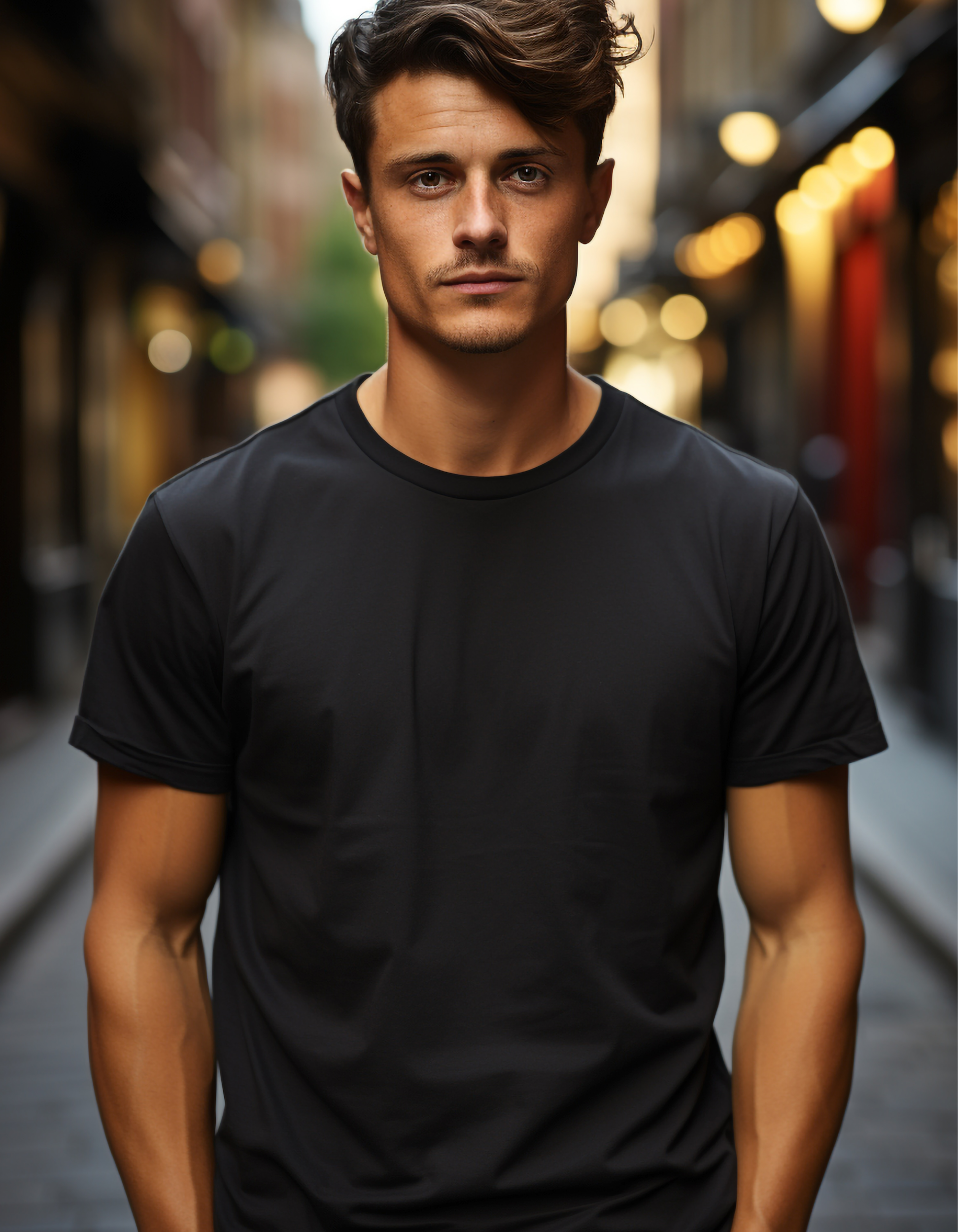 Black Plain T-Shirts for Men 