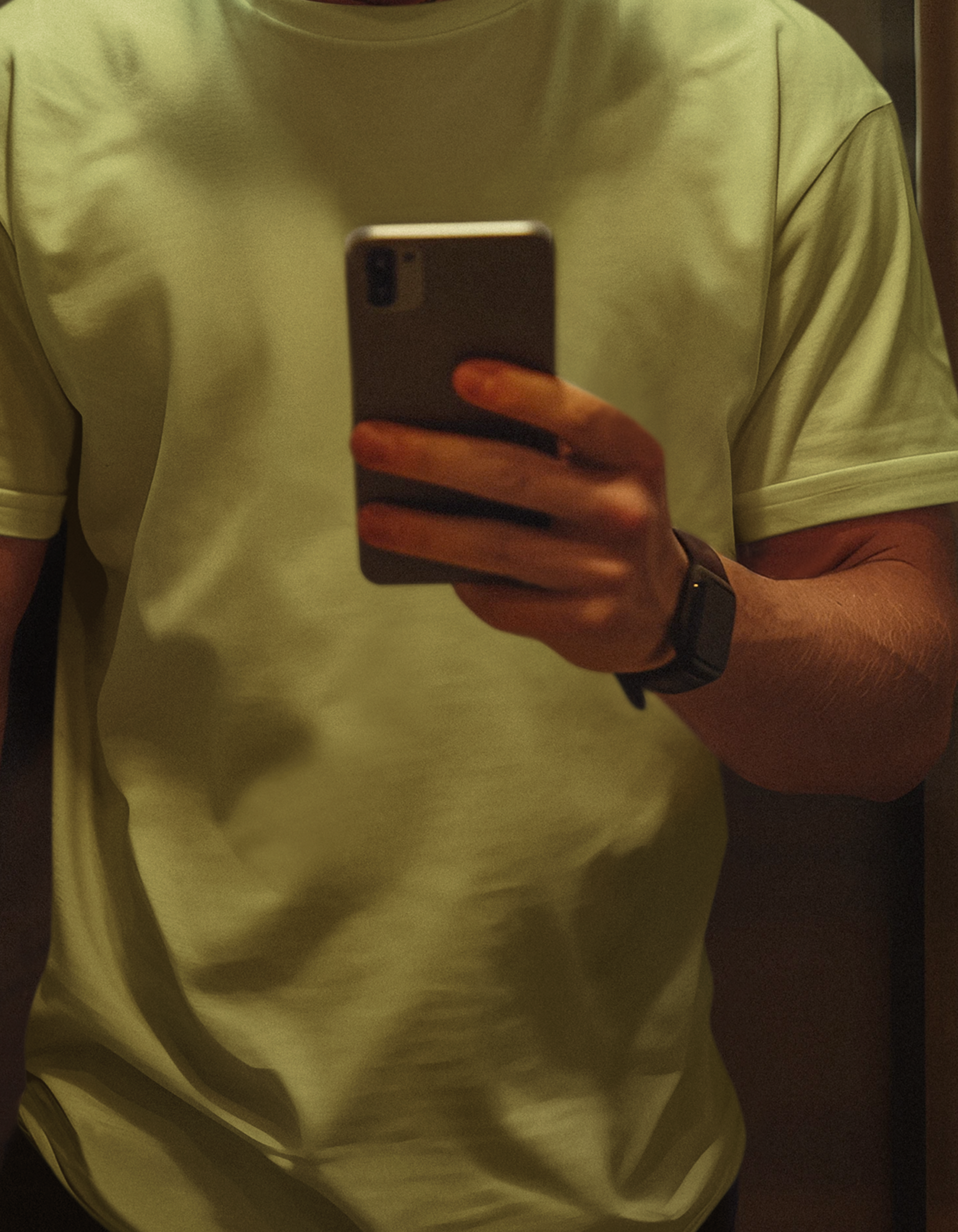 Olive Green Plain T-Shirts for Men online