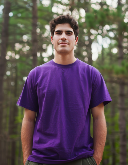 Purple Plain Men's T-shirts 