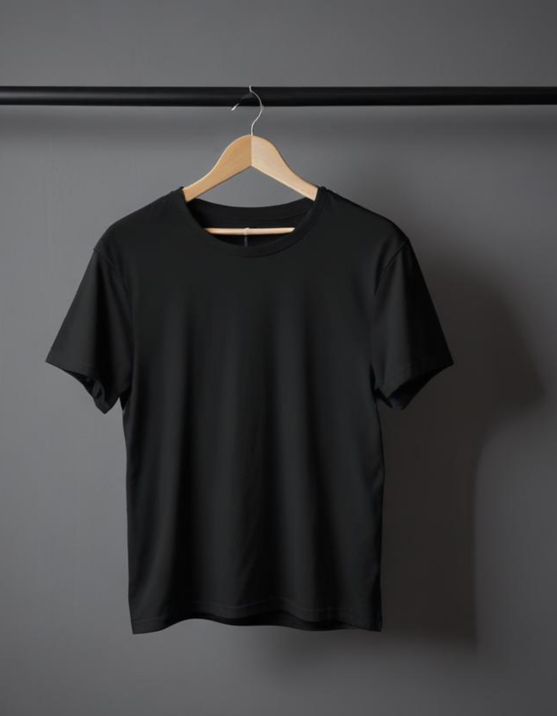 Black Plain T-Shirts for Women