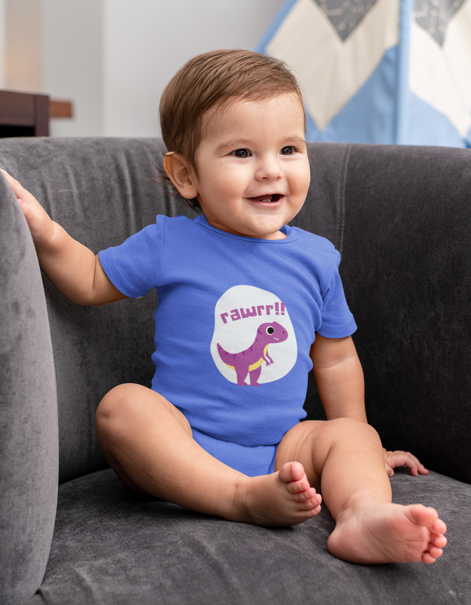 Rawrr Dino Rompers kids t-shirts online