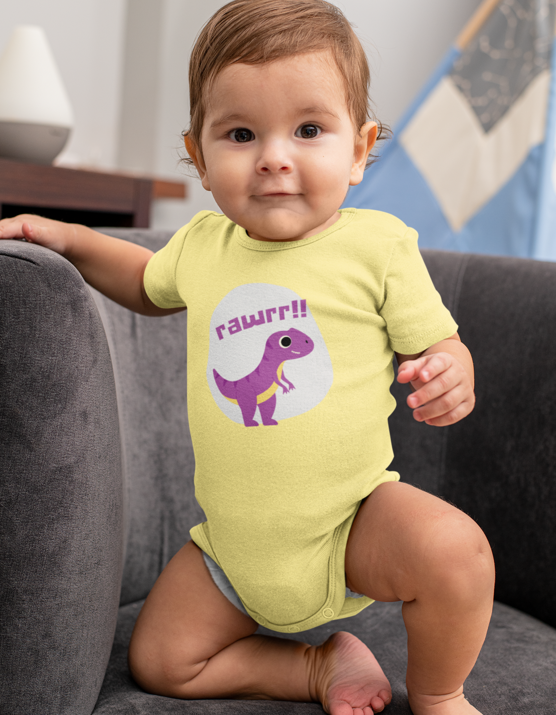 Rawrr Dino Rompers kids t-shirts online