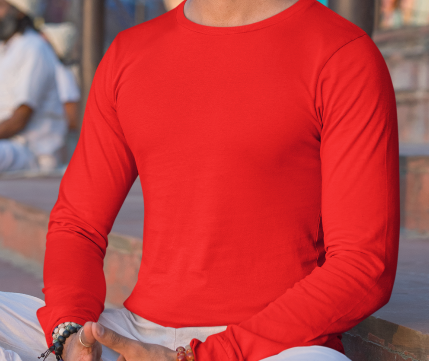 Red Full Sleeve T-Shirts for Men