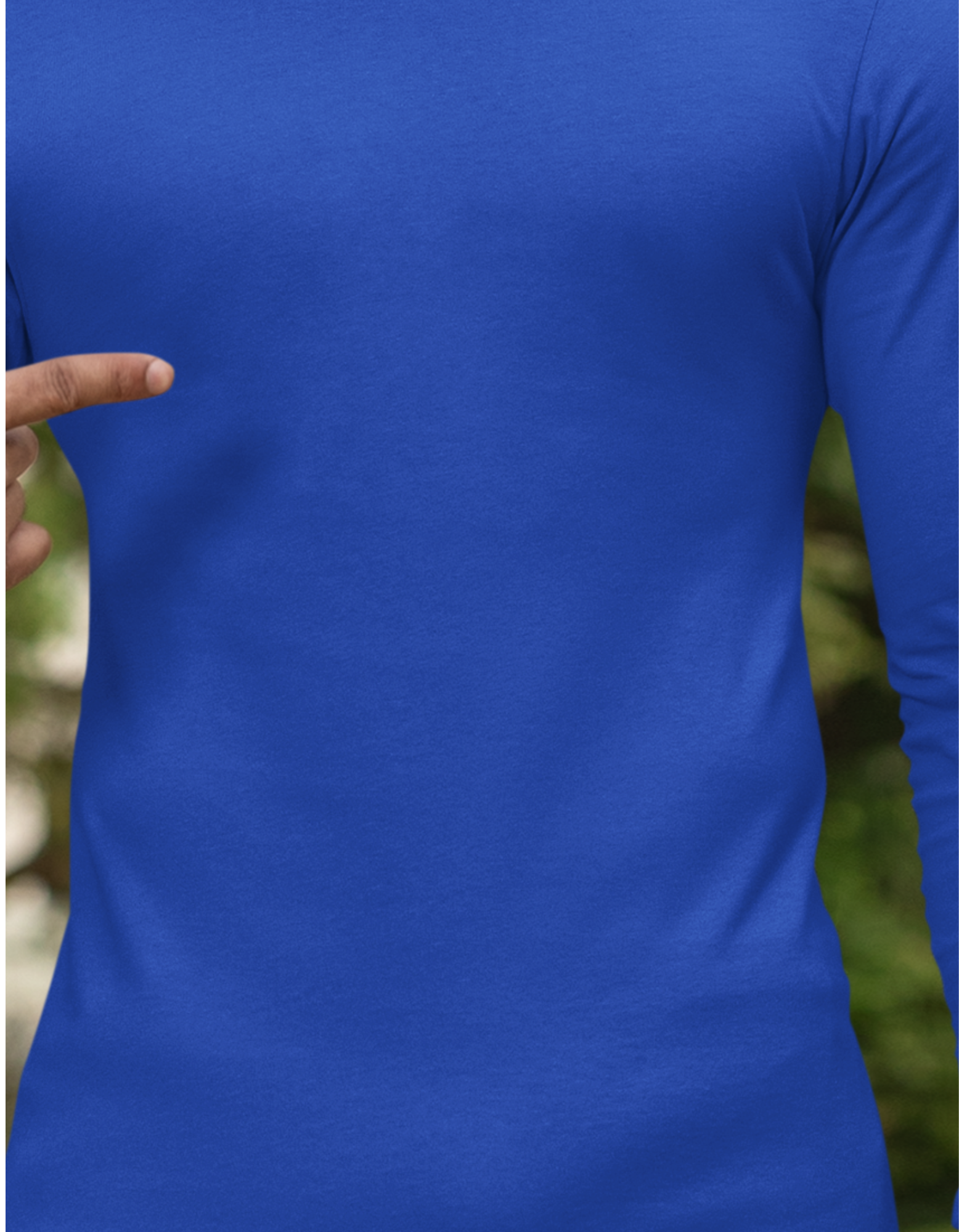 Navy Blue Full-Sleeve T-Shirt for Men