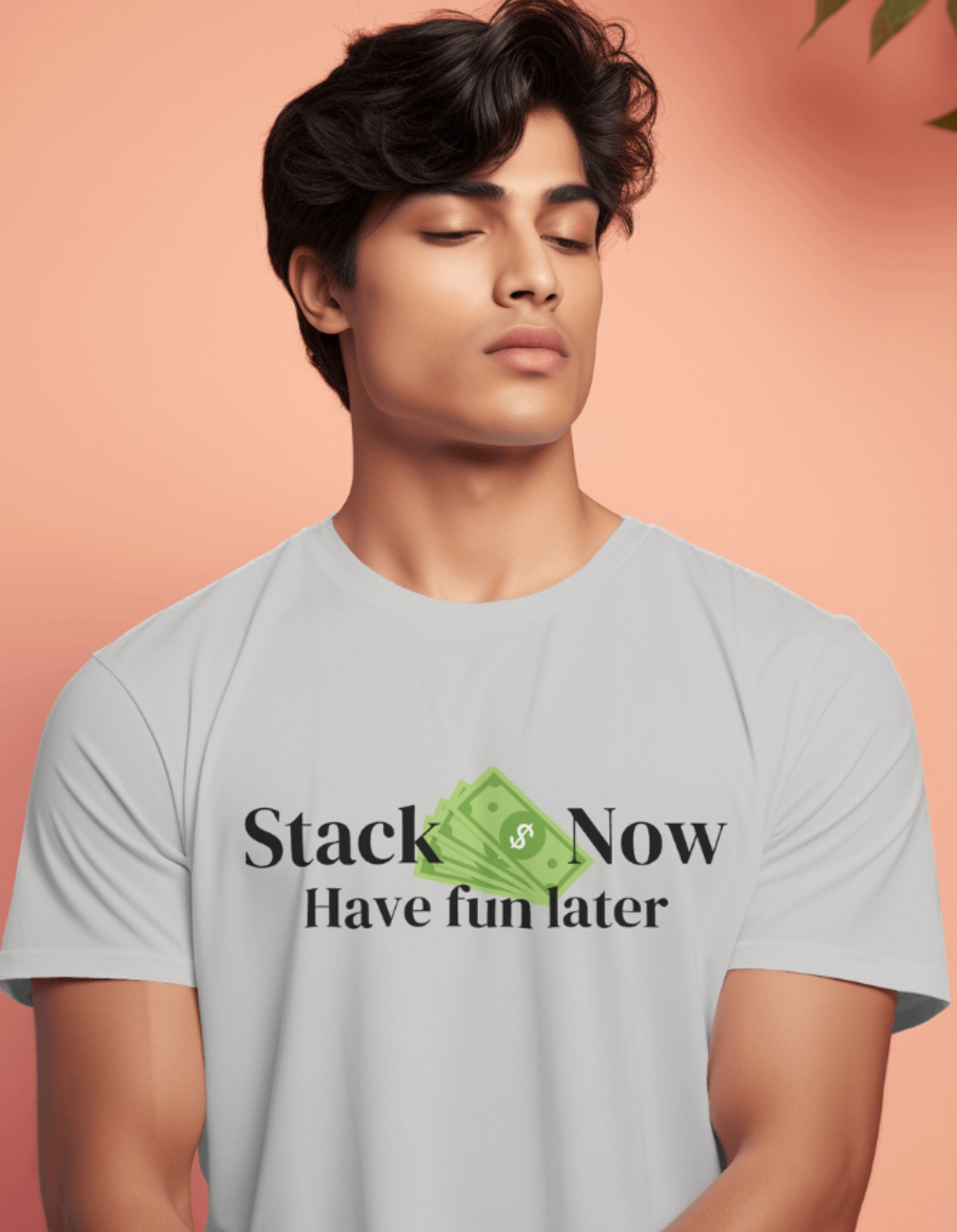 Stack Money Now, Have Fun Later T-Shirts for Men