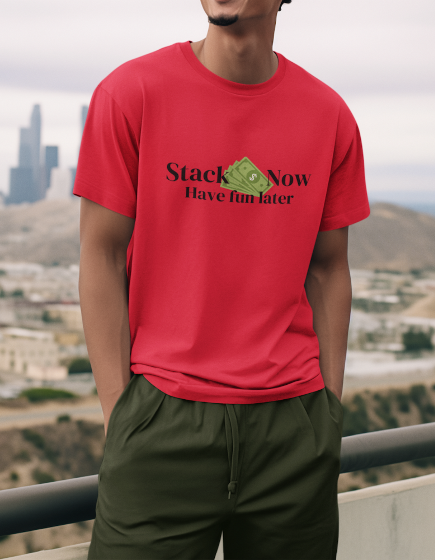 Stack Money Now, Have Fun Later T-Shirts for Men