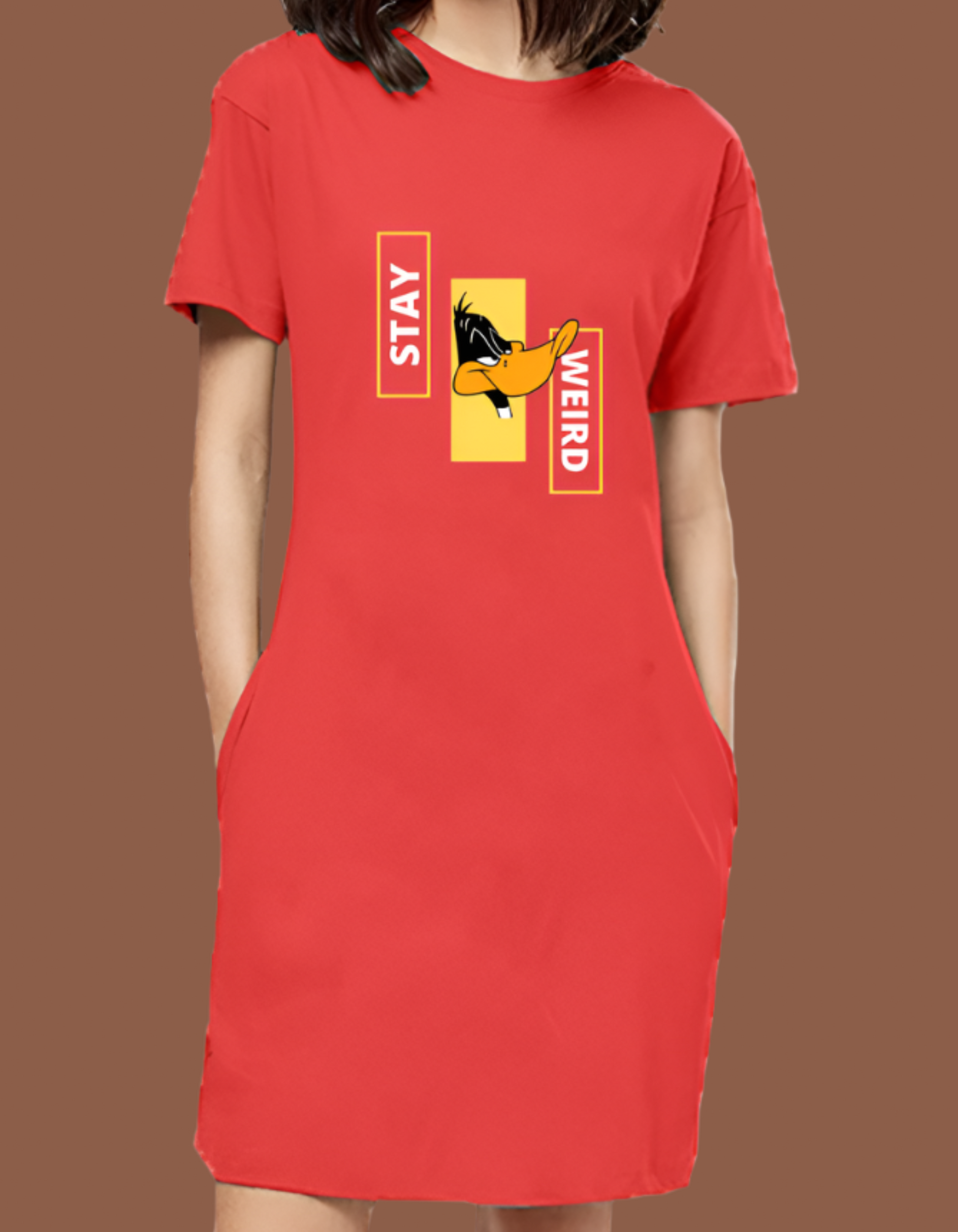 Stay Weird T-Shirt Dress for Women