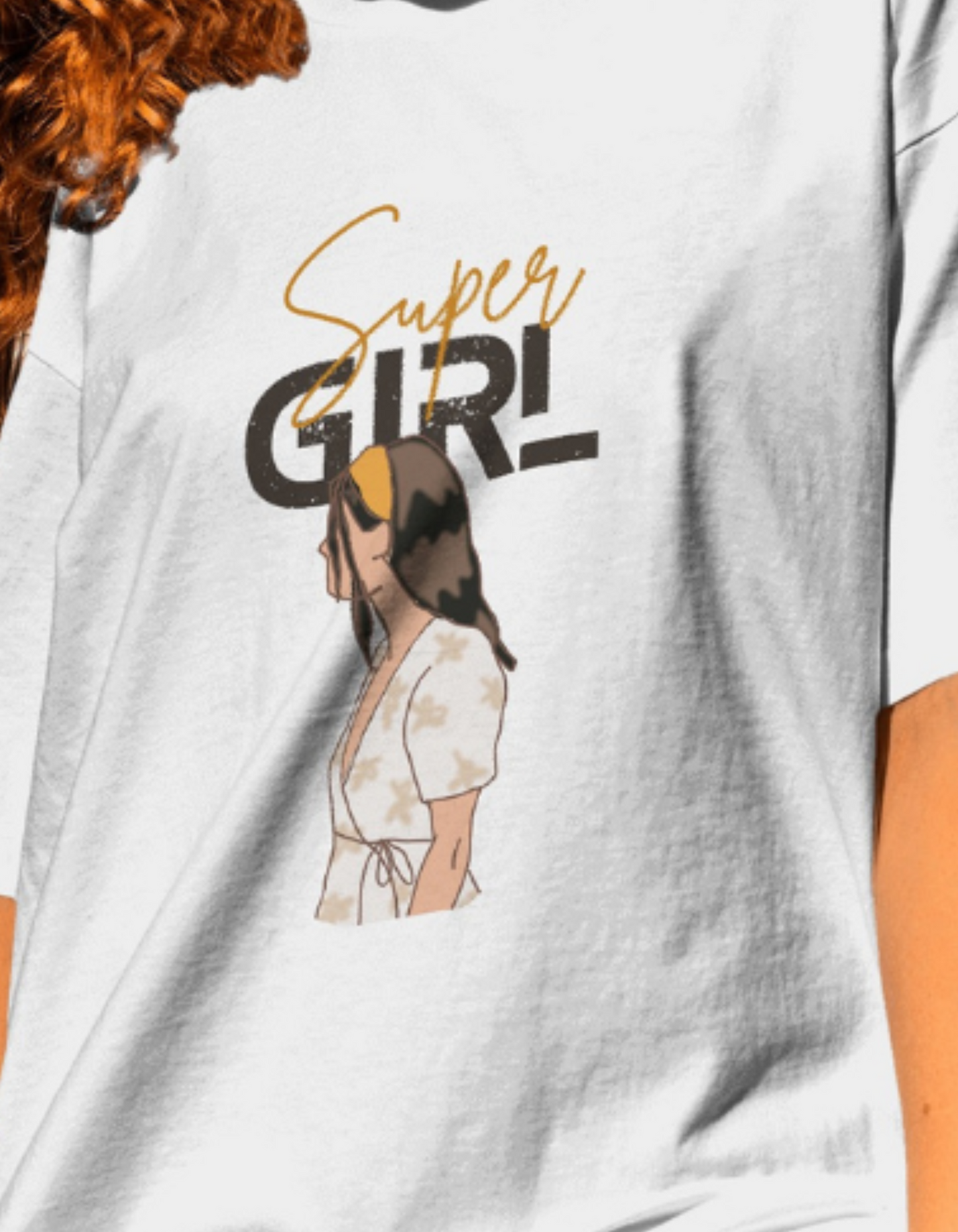 Super Girl Oversized T-Shirts for Women