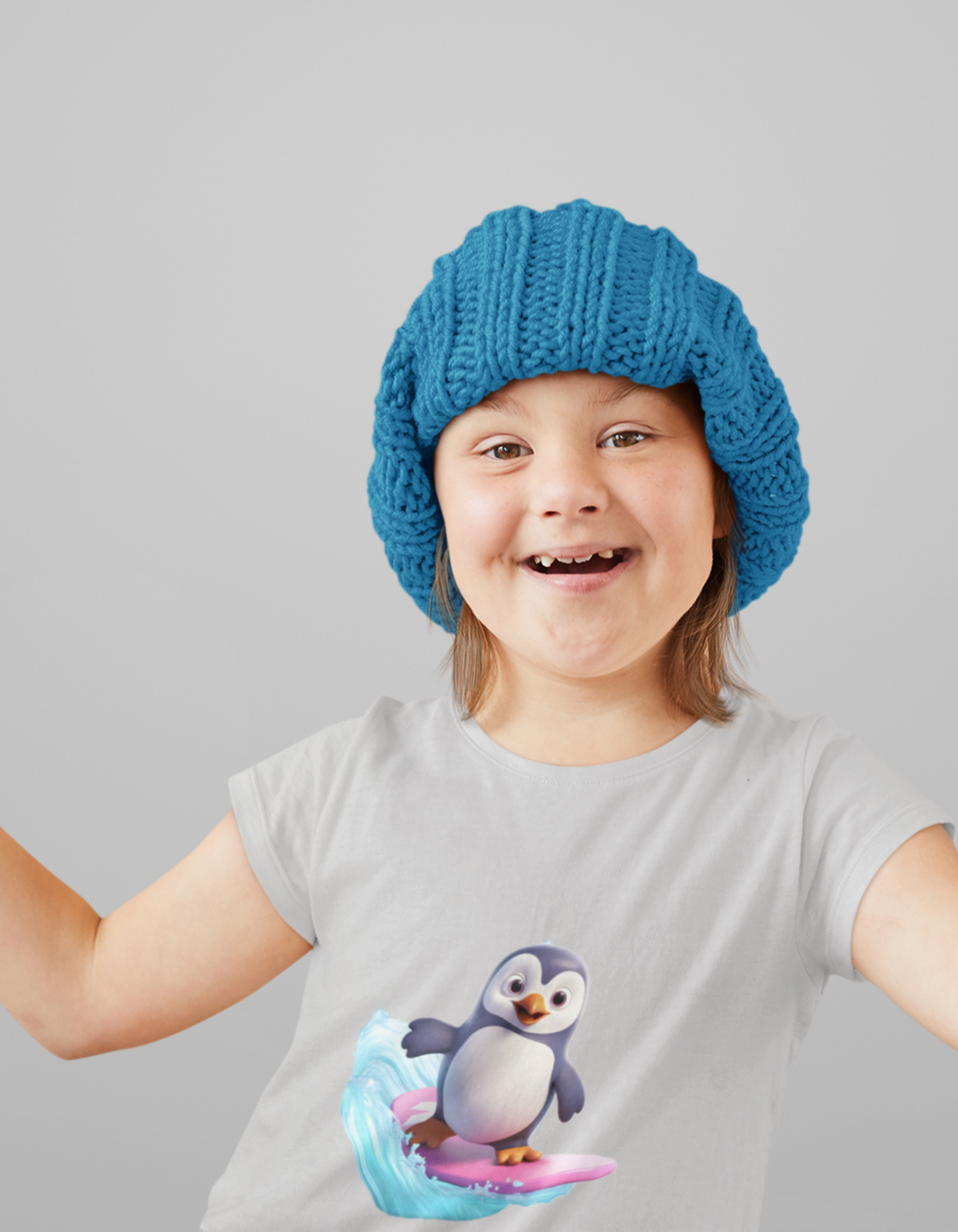 Surfing Penguin T-shirts for Girls