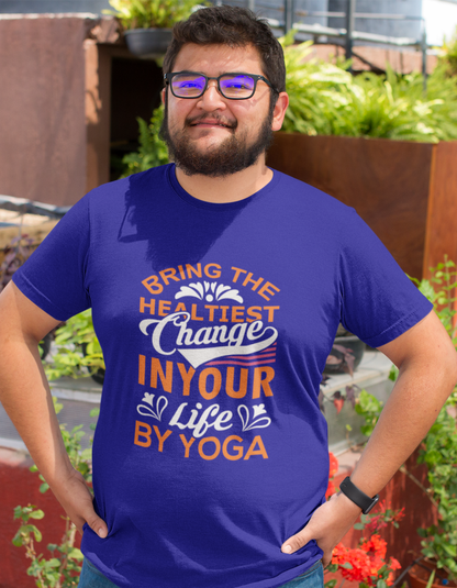 Bring the Healthiest Change in your Life By Yoga Plus Size T-Shirts for Men Online